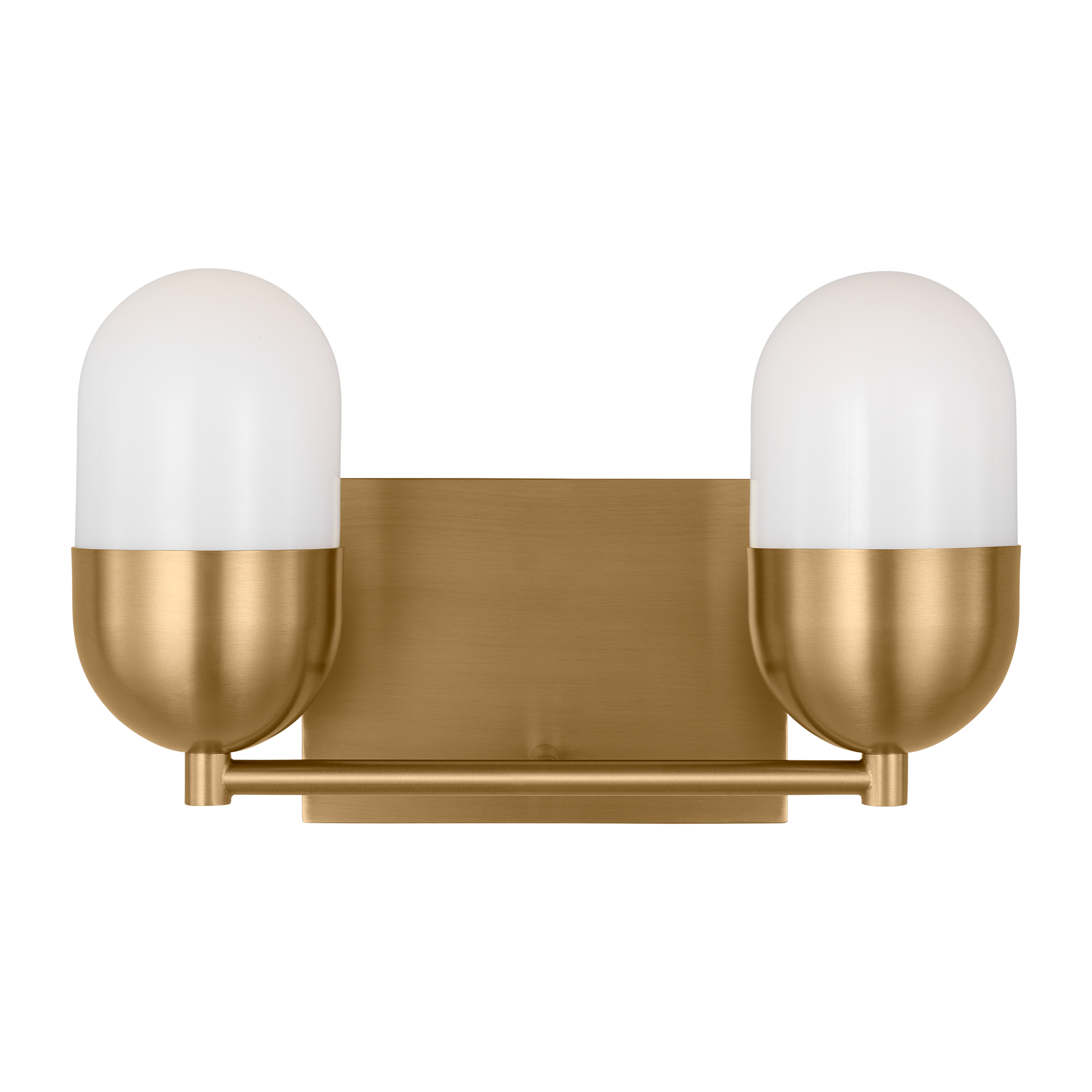 Scott Living DJV1092SB Foster 12.625-in 2 -Light Satin Brass Modern/contemporary Vanity light