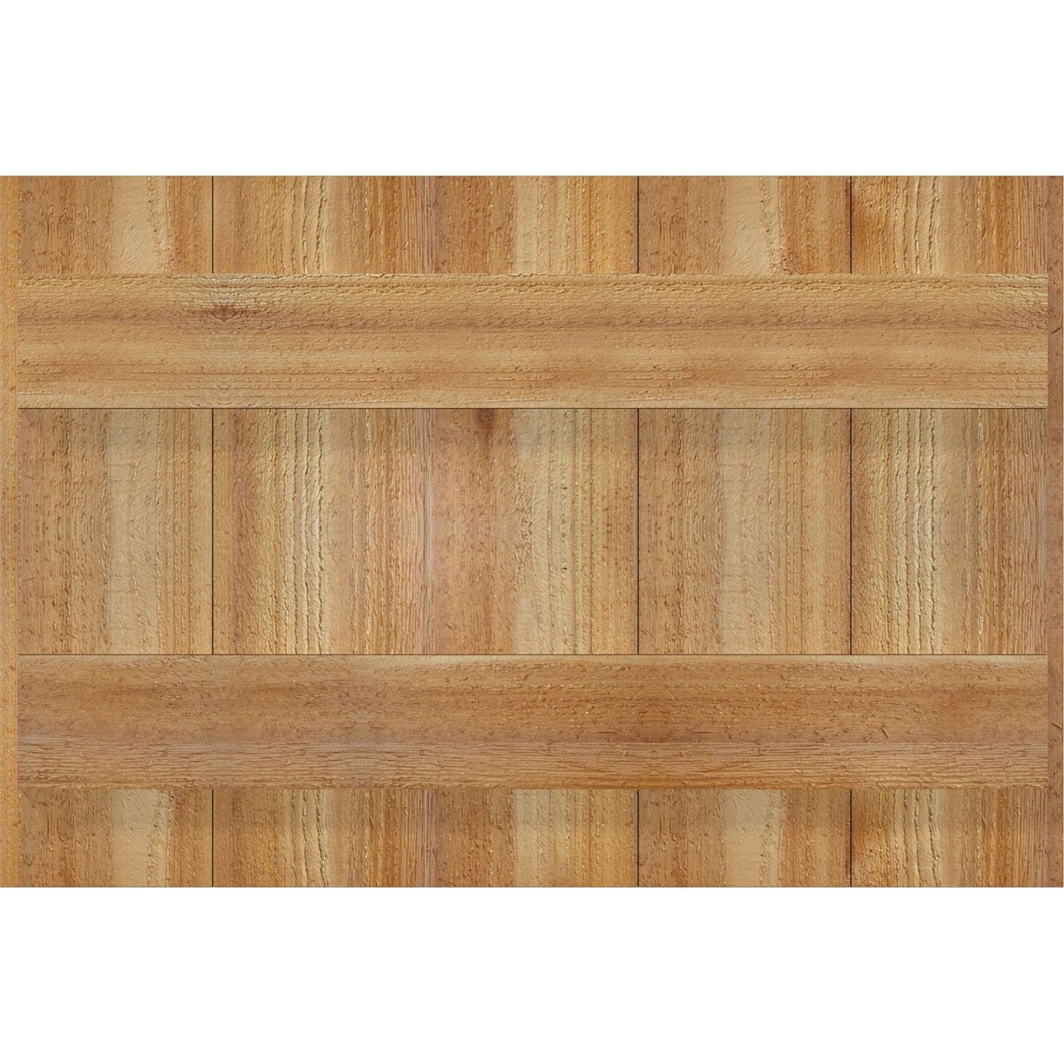 Ekena Millwork RBJ06S26X018RWR 26.875-in W x 18-in H Unfinished Paintable/Stainable Board and batten Wood Exterior Shutters ( 2 -Pack )