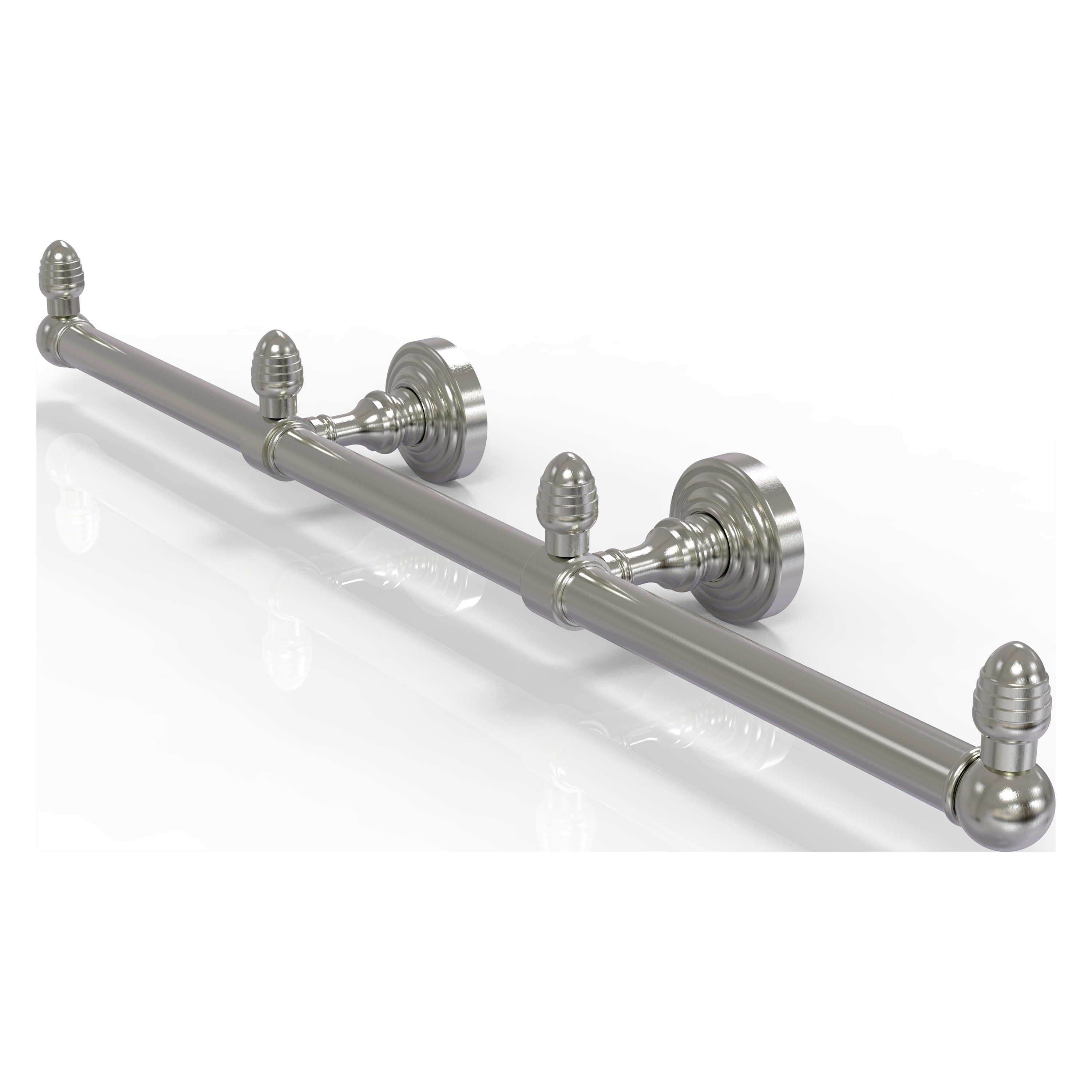 Allied Brass BPWP-HTB-3-SN Waverly Place 22-in double Satin Nickel Wall mount Double Towel Bar