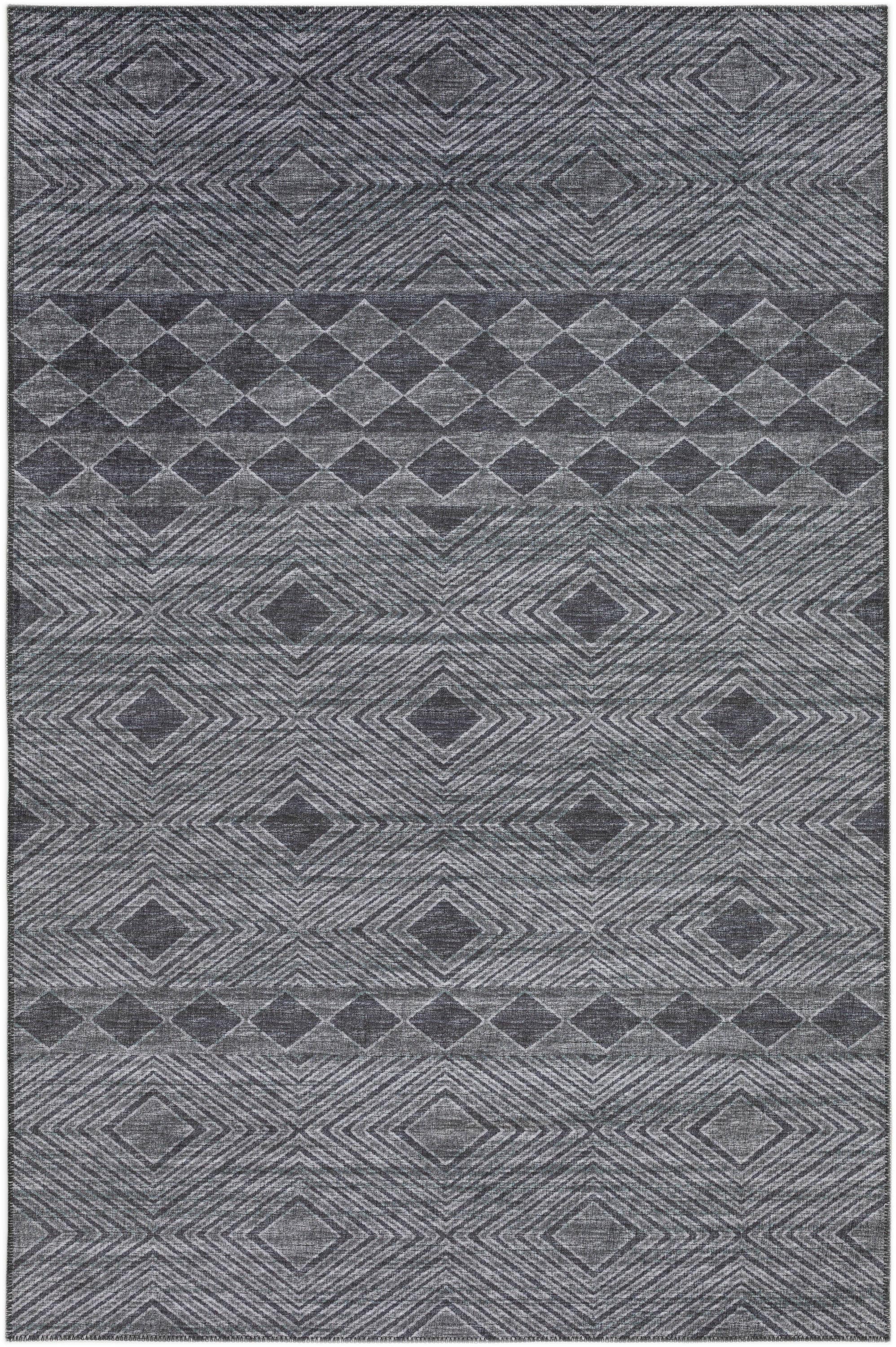 Addison Rugs Yuma 3 X 5 (ft) Gray Indoor/Outdoor Geometric 