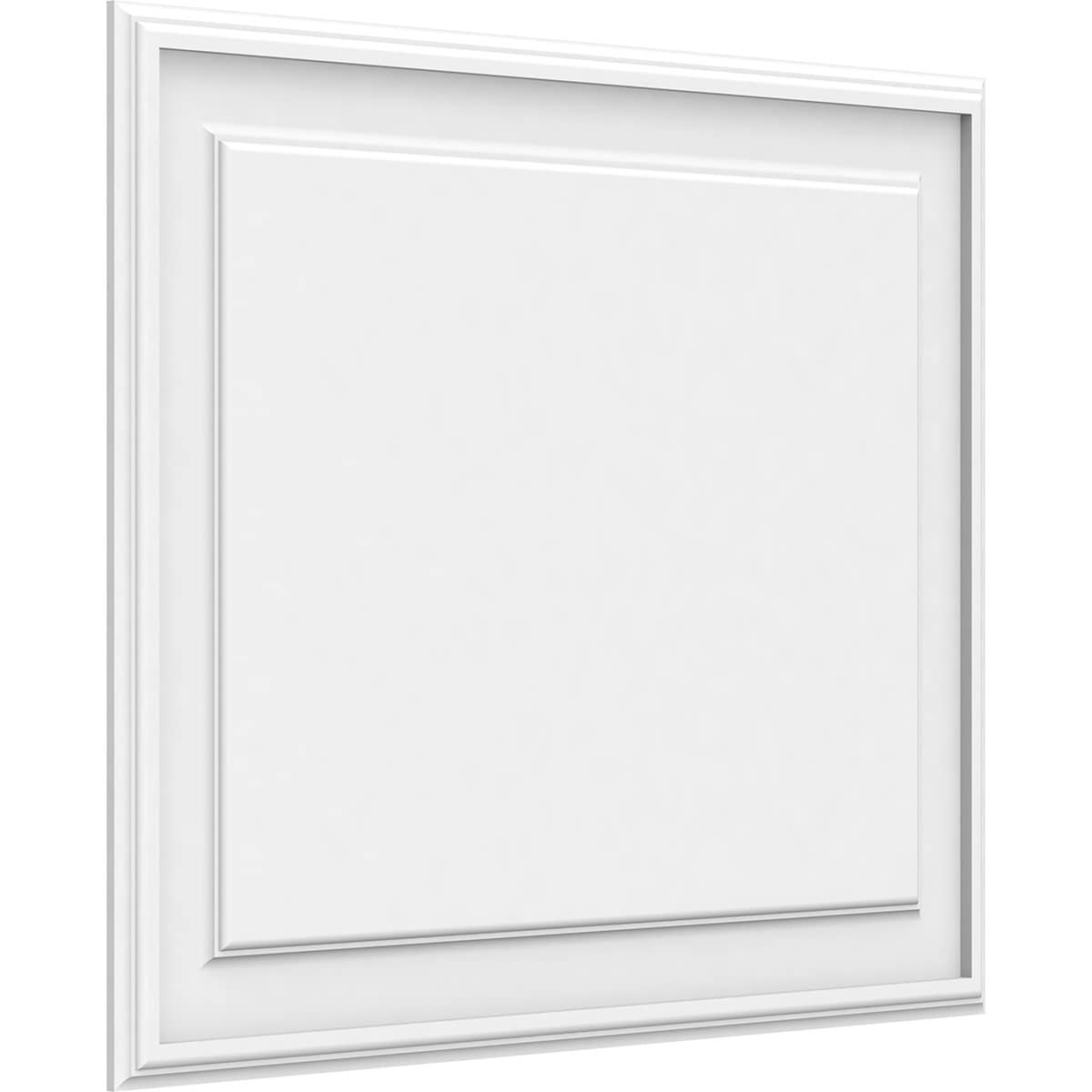 Ekena Millwork WALP30X24X062LEG 30-in x 24-in Smooth Paintable/Stainable White PVC Fretwork Wall Panel (