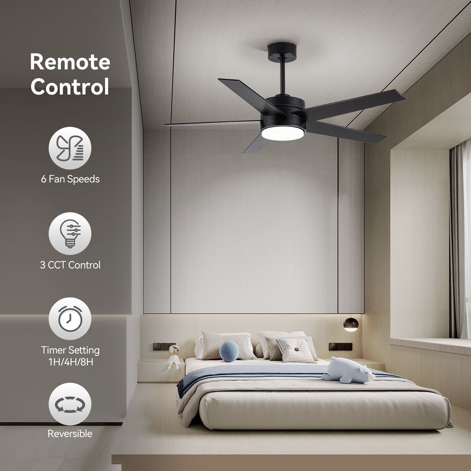 Yardreeze GHHCF057ABK0407 Ceiling-Fans - View #2