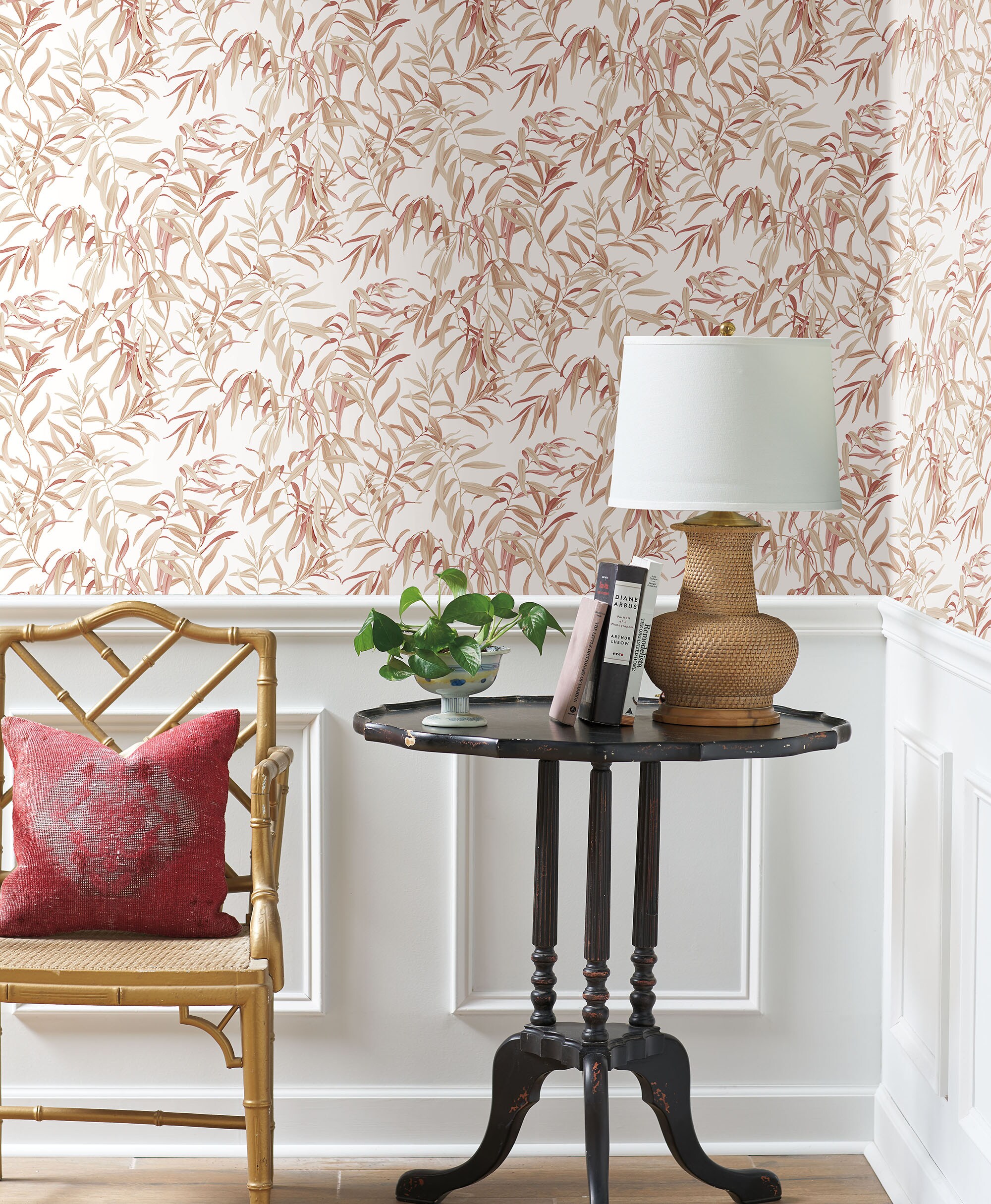 York Wallcoverings GO8244 Greenhouse 60.8-Sq. Feet Gray Non-woven Ivy/Vines Prepasted Water Activated Paste Wallpaper