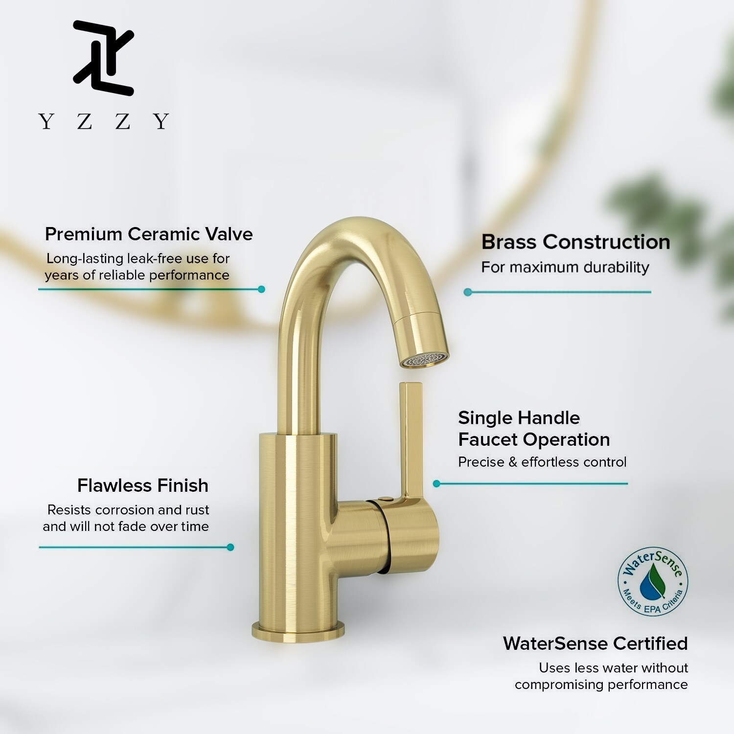 YZZY US-JAT-C-302G Lavatory-Faucets - View #9