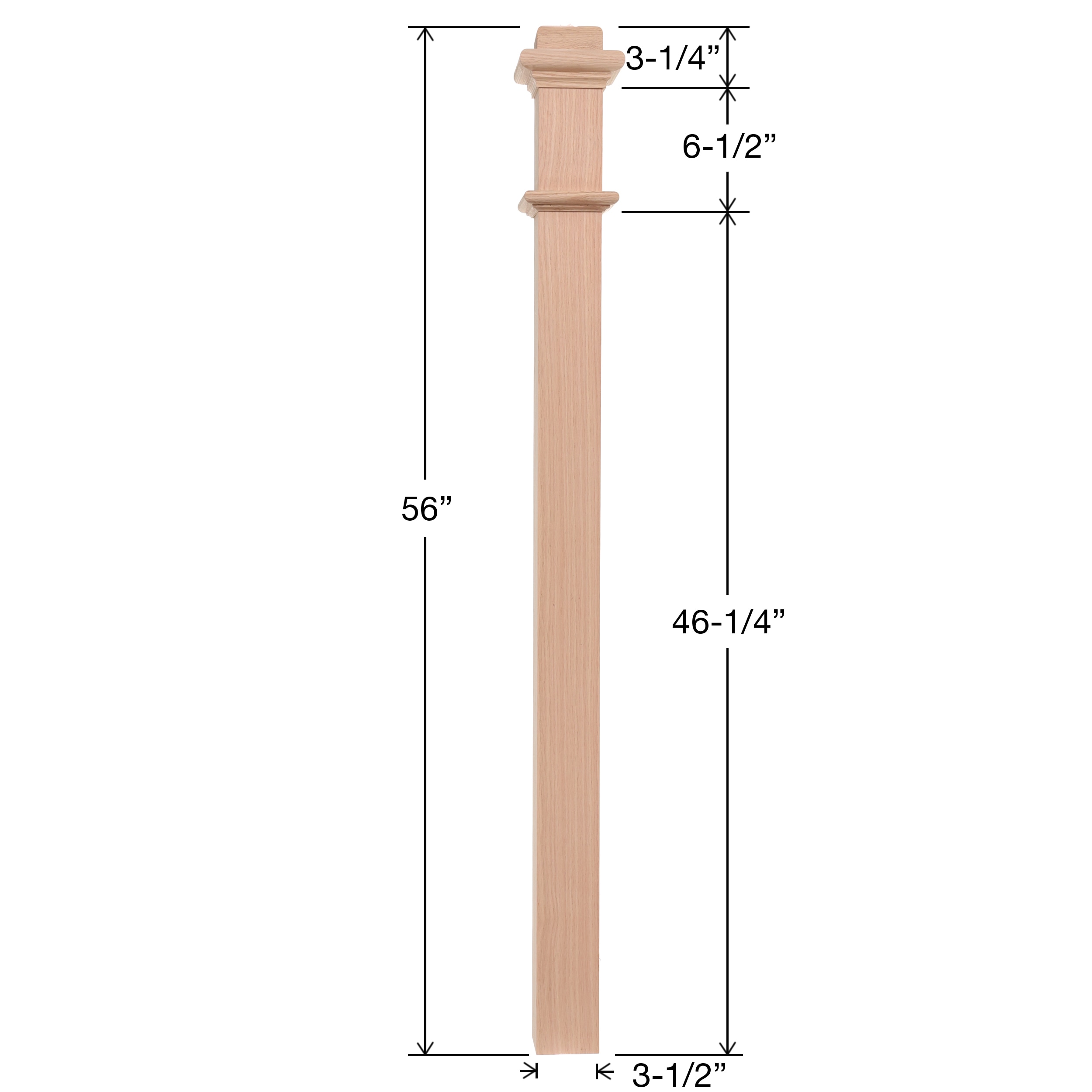 RELIABILT WG963WHTOAK Interior-Stairpart-Newel-Posts - View #4