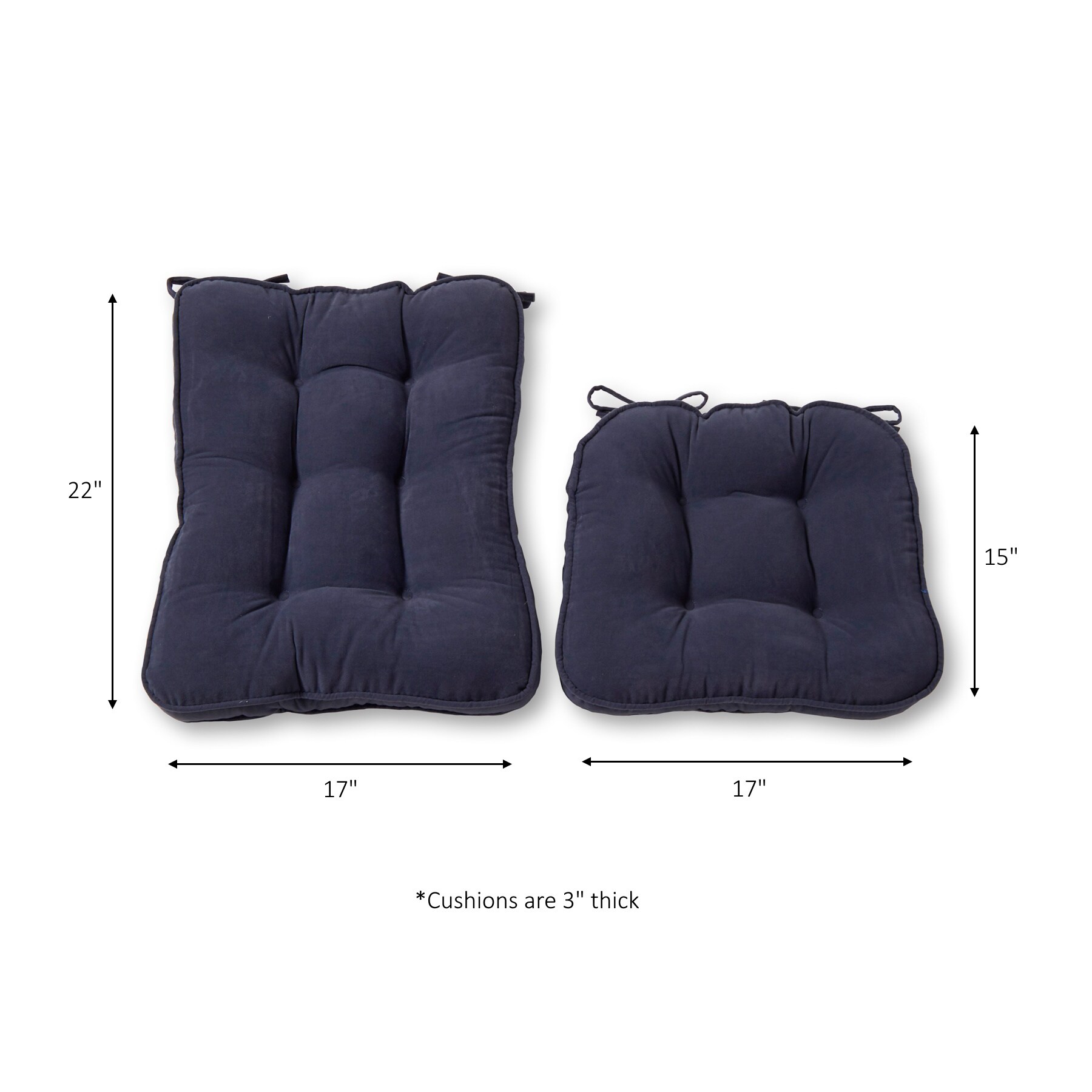Greendale Home Fashions SR5160-DENIM Indoor-Chair-Cushions - View #5