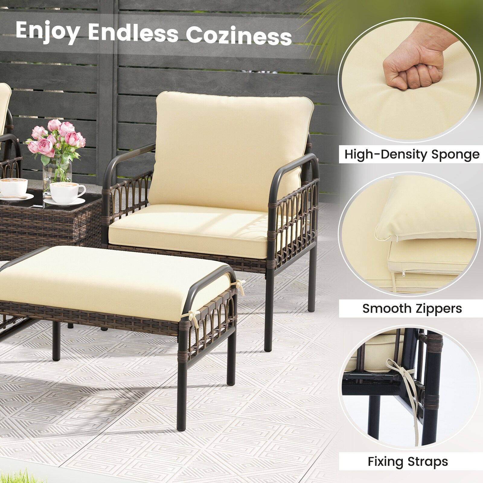 Slickblue D-CO-+NB48517WH Patio-Conversation-Sets - View #5