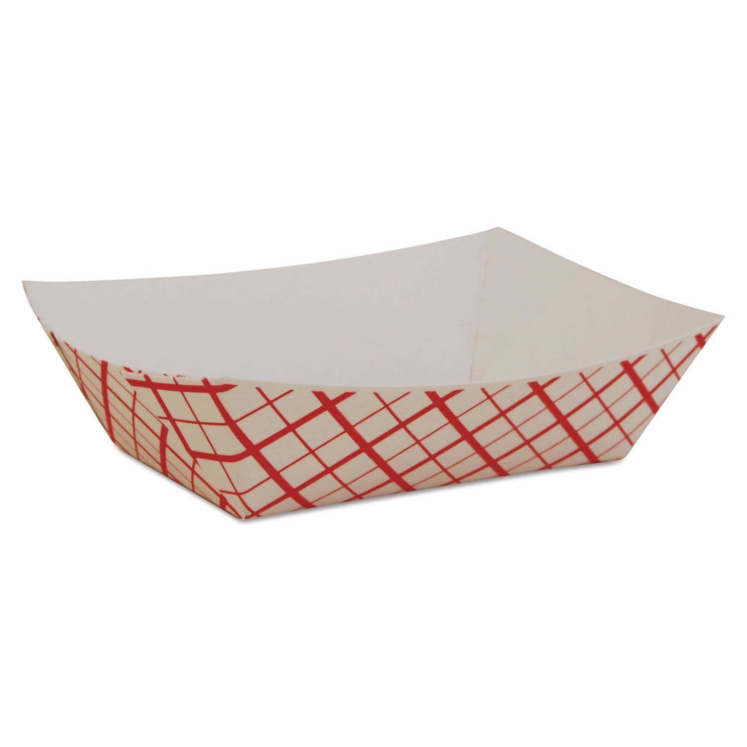 Southern Champion Tray Paper Food Baskets 0.5 lb Capacity 4.58 x 3.2 x 1.25 Red/White Paper 1000/Carton