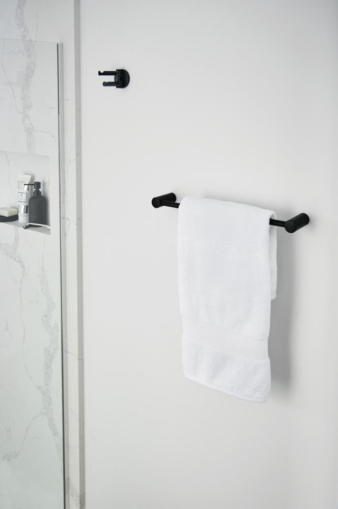 Moen Align Matte Black 2-Hook Wall Mount Towel Hook in the Towel Hooks  department at