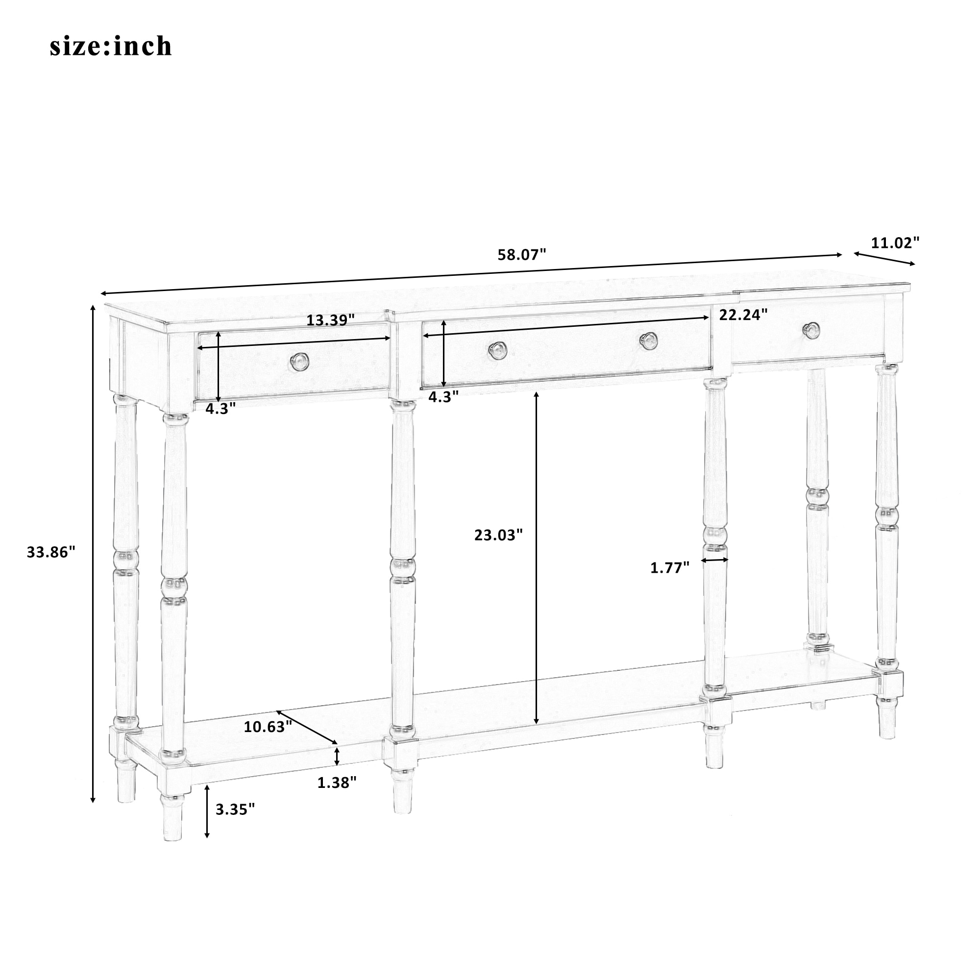 CASAINC BH-500AAC Console-Sofa-Tables - View #12
