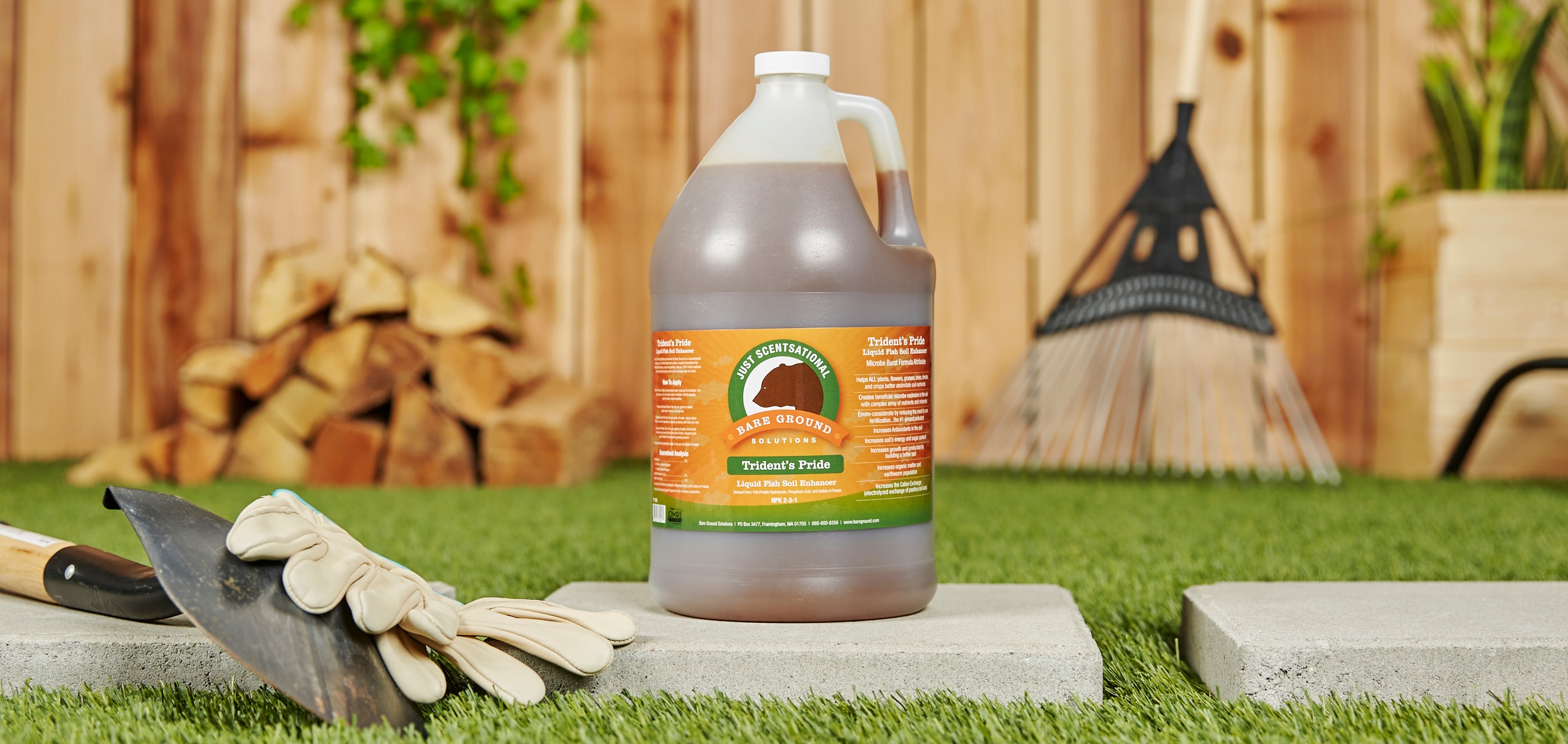 Just Scentsational Bare Ground Solutions TP-128G Lawn-Fertilizer - View #4