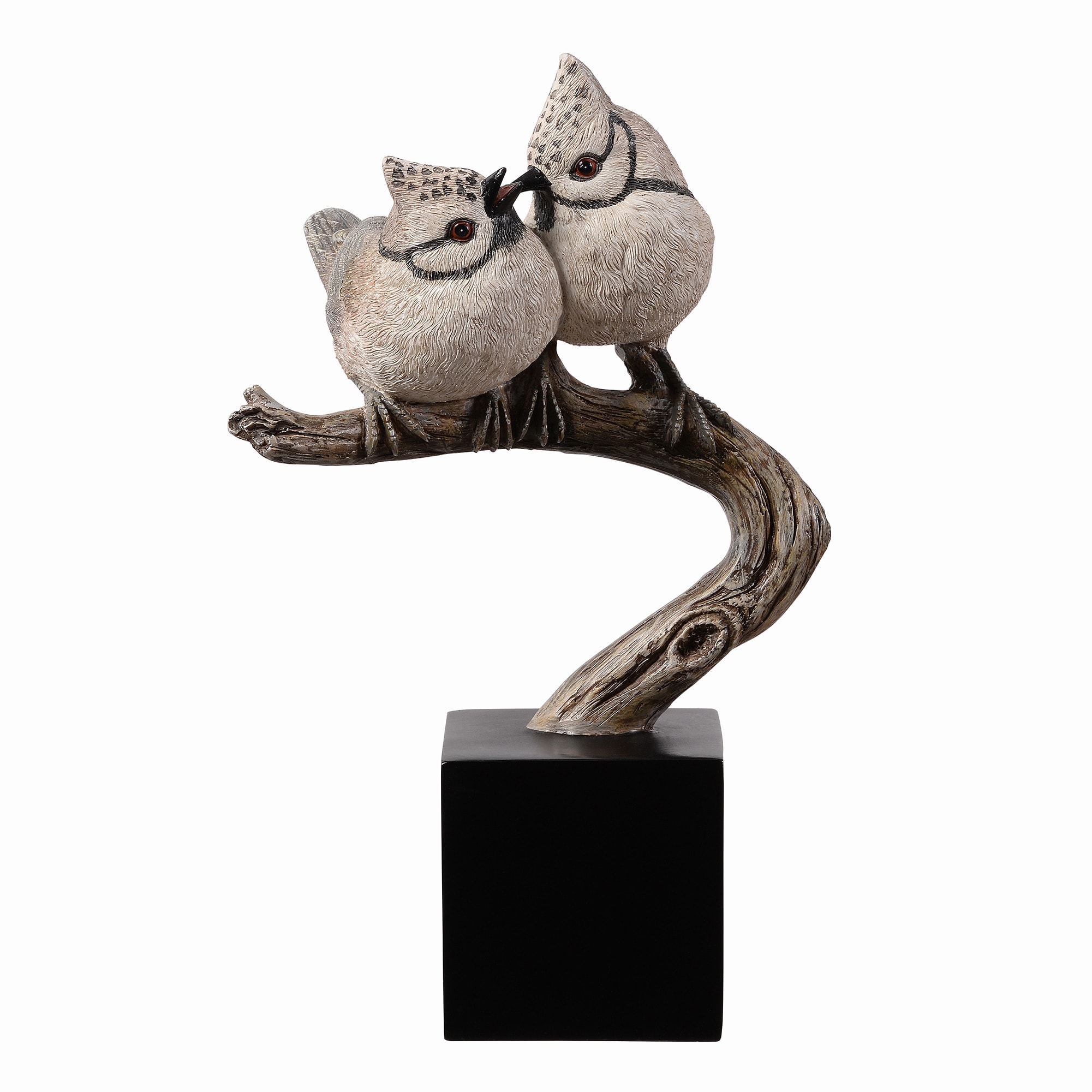 Hi-Line Gift - 9.8-in H x 4.6-in W Off-white Animal Garden Statue