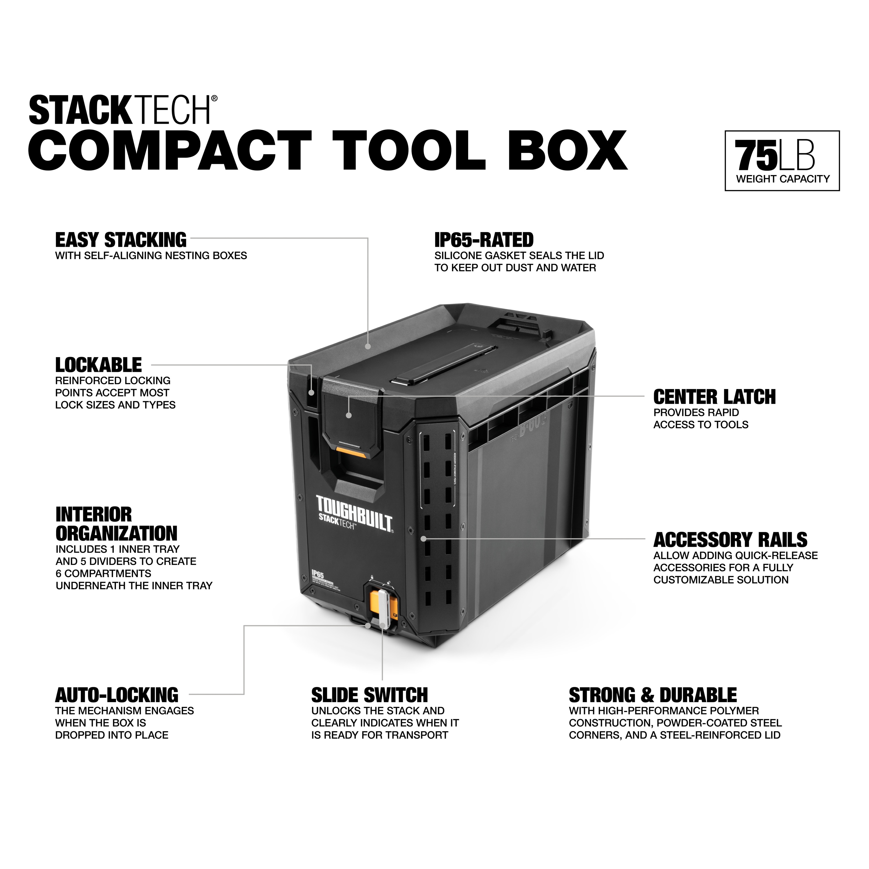 StackTech Large Tool Box — TOUGHBUILT