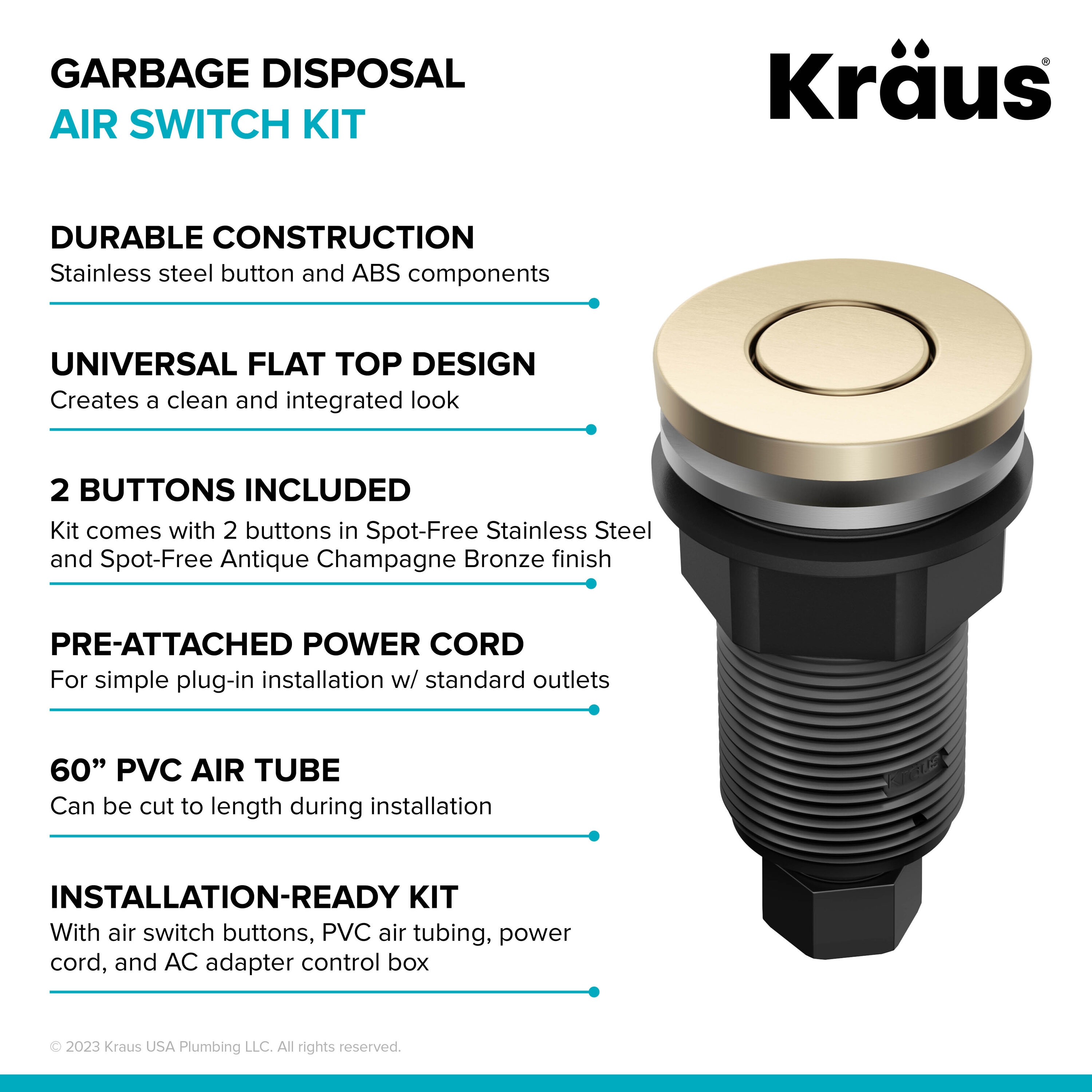 Kraus KWDA-200SFACB Garbage-Disposal-Parts - View #8