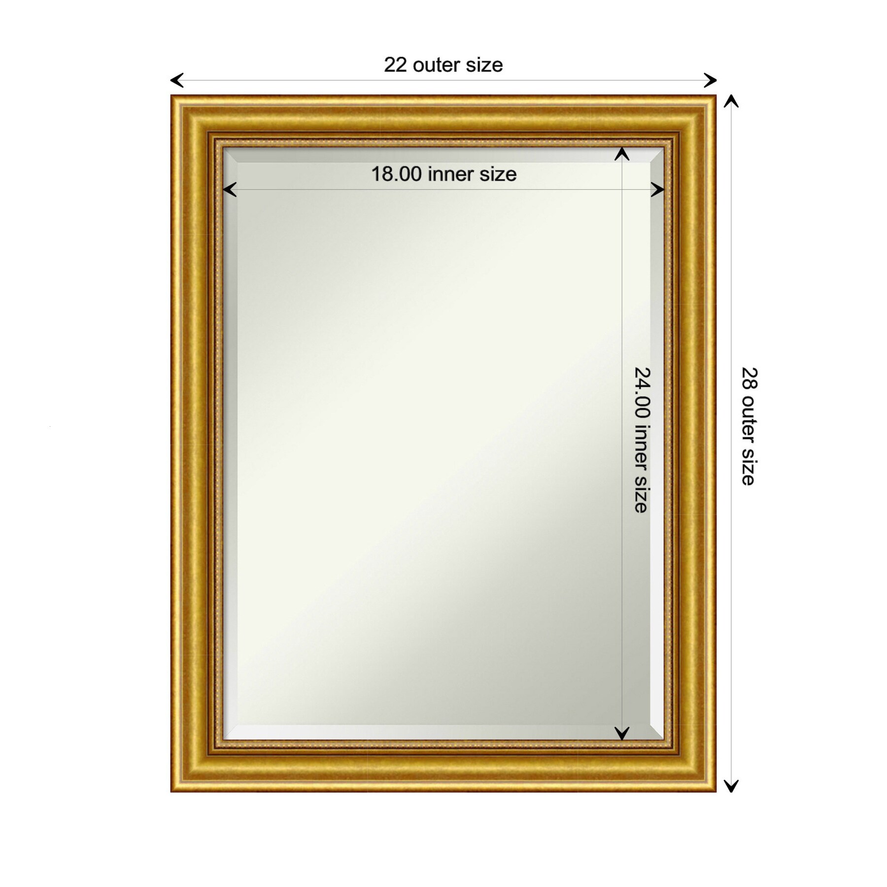 Amanti Art Townhouse Gold Frame 21.5-in x 27.5-in Framed Bathroom