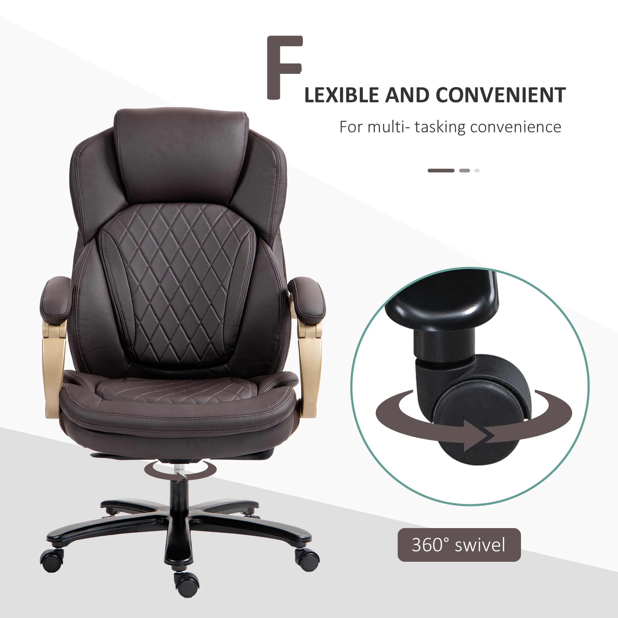 Vinsetto 921-387BN Office-Chairs - View #9