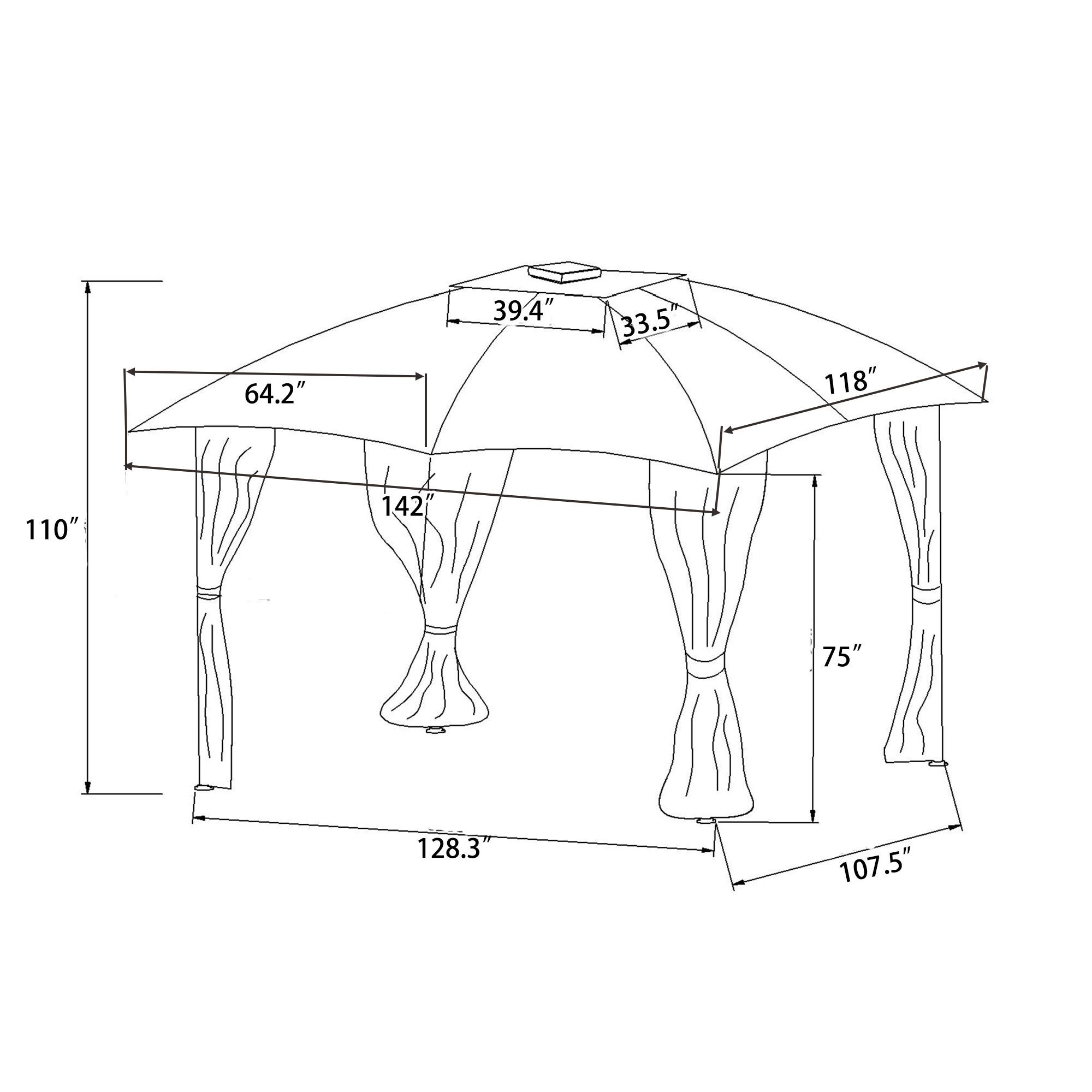Bayfeve BFTP-194AAA Wood-Resin-Gazebos - View #16