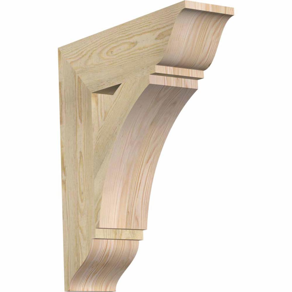 Ekena Millwork BKT06X22X26THR01RDF Thorton traditional rough sawn 6-in x 22-in x 26-in Douglas fir Brown Wood Standard bracket