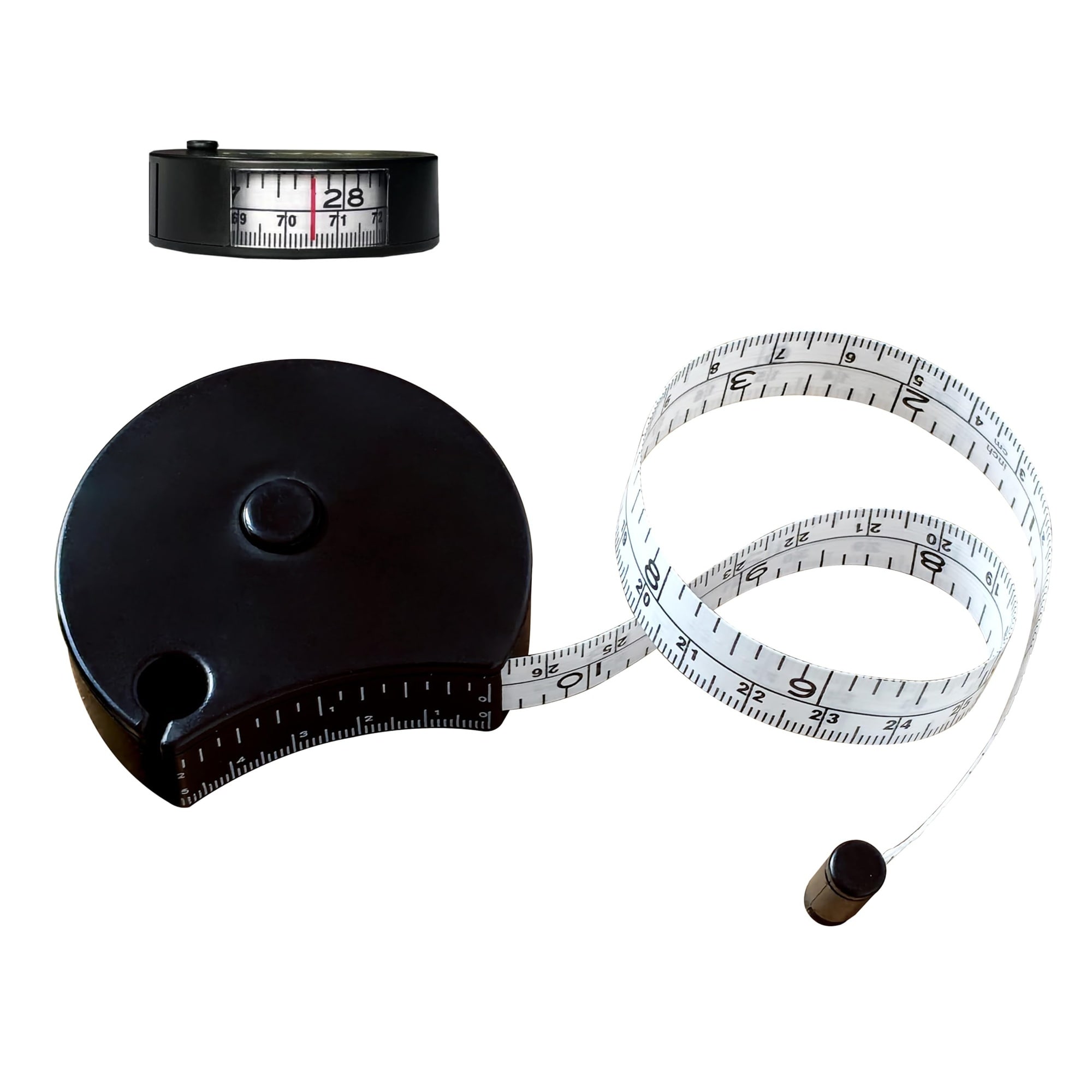 Etokfoks  60 in 5 ft Long Tape Measure with Dual Use Scale Automatic Retraction Lock Button for Body and Sewing