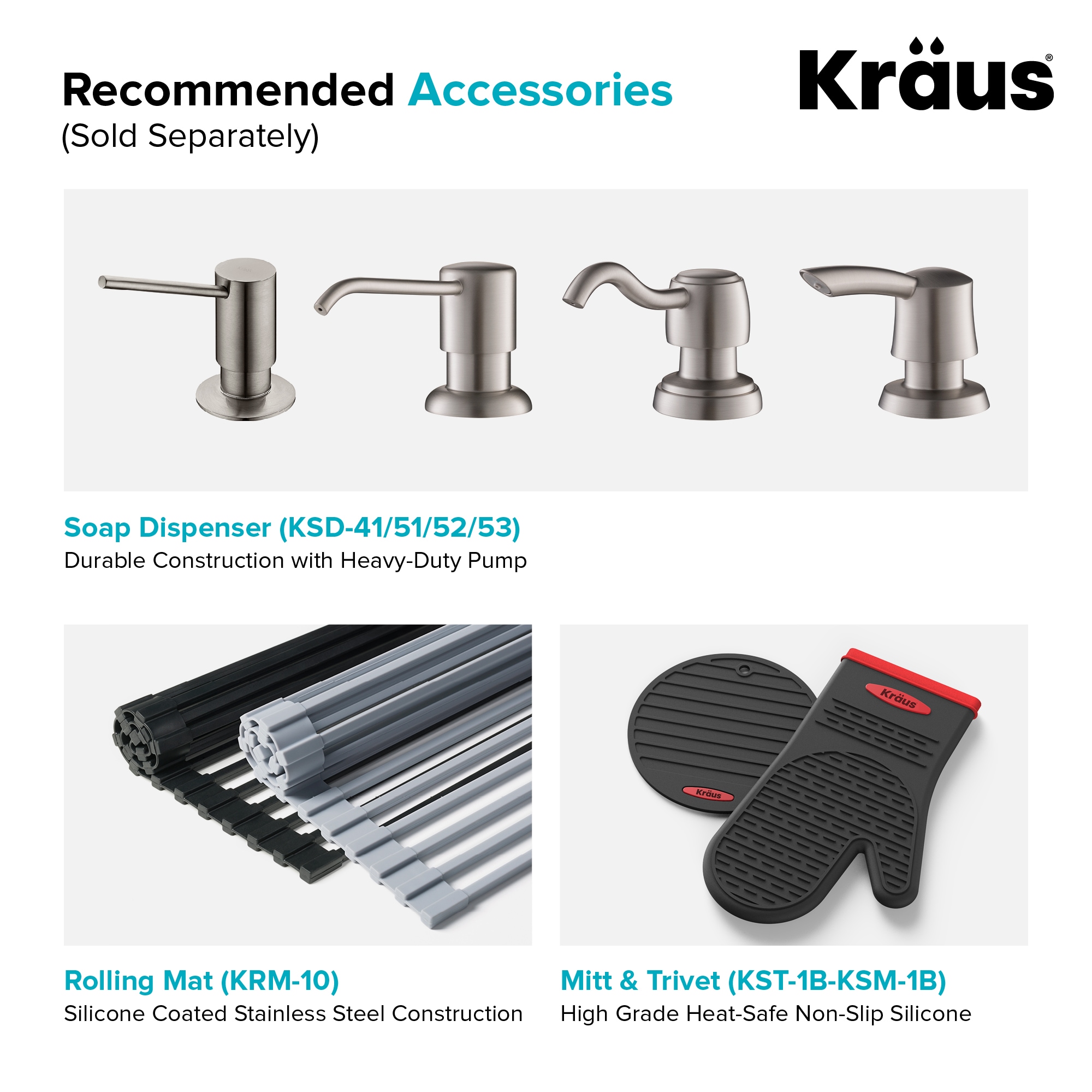 Kraus Standart PRO Dualmount 33in x 22in Stainless Steel Single Bowl