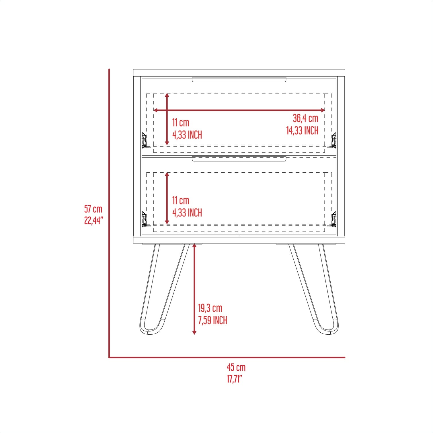 SunJet 6Q7K9SNEZAOW nightstands - View #3