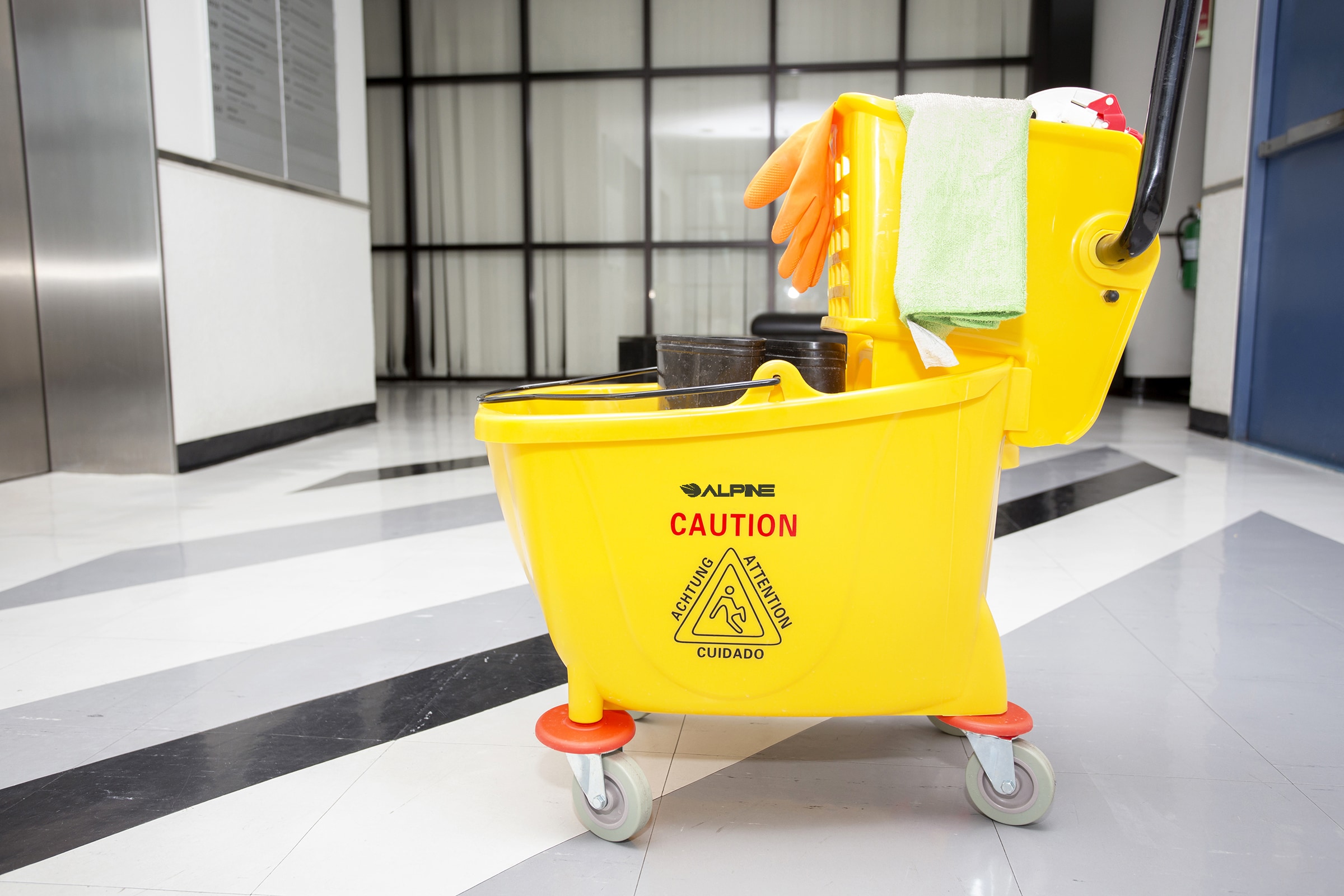Alpine Industries ALP462-2PK Mop-Wringer-Buckets - View #2