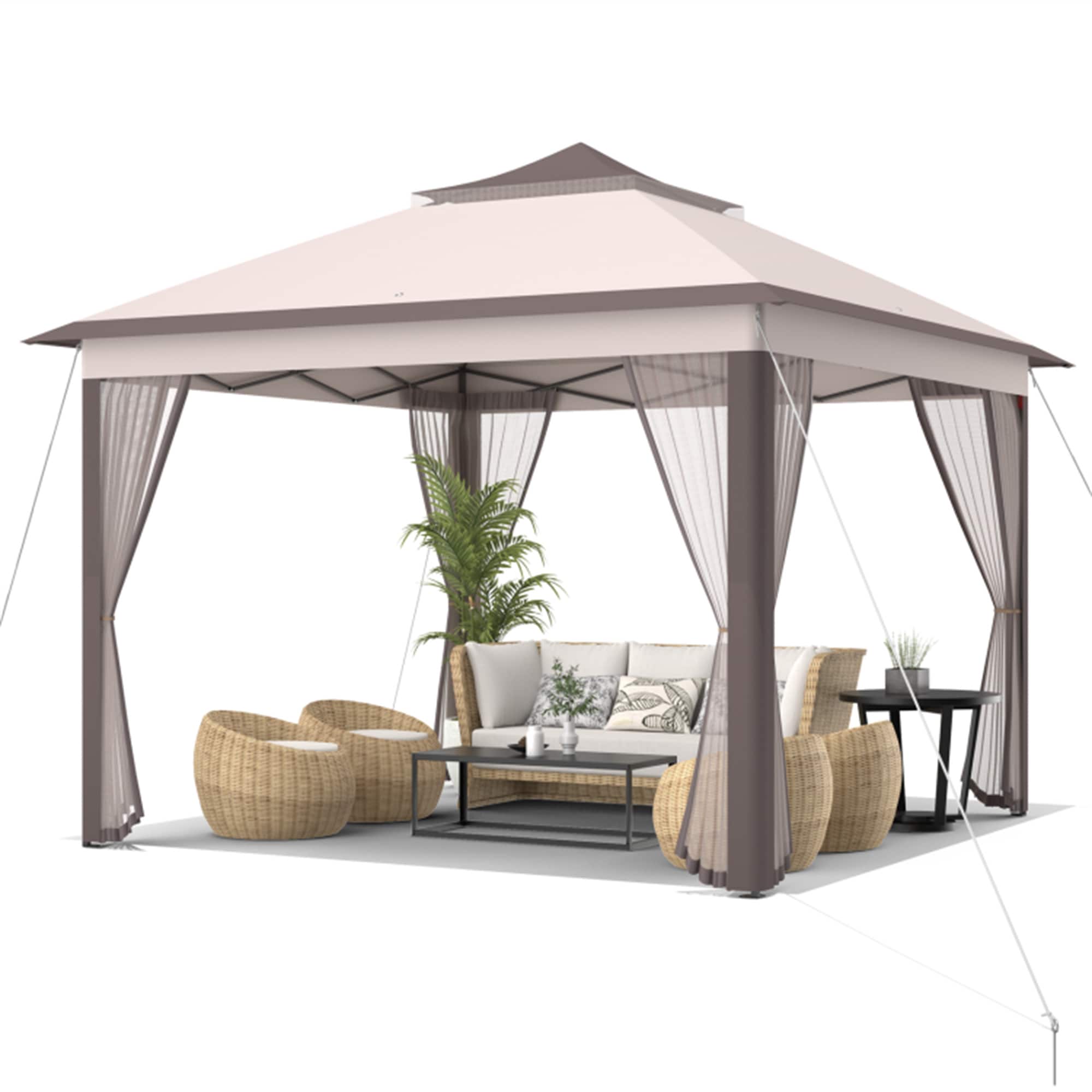 BABOOM BOM-10470BE-CO Wood-Resin-Gazebos - View #11