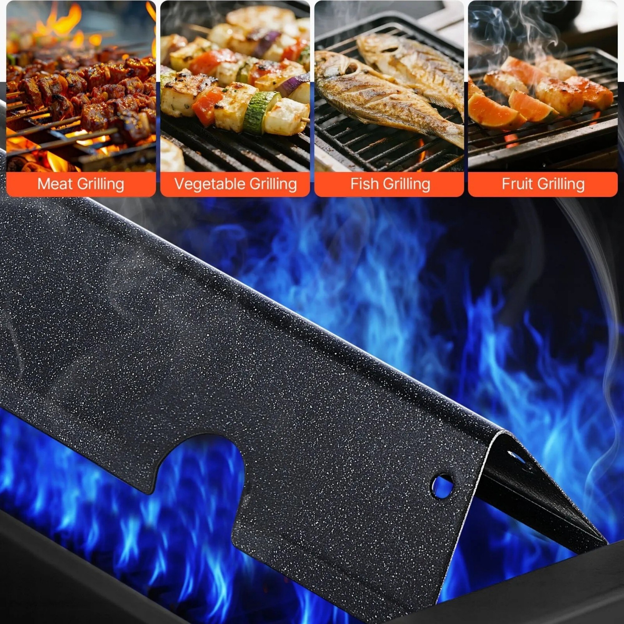 Numhew NHSEAN0097 Gas-Grill-Cookgrates-Warmracks - View #7
