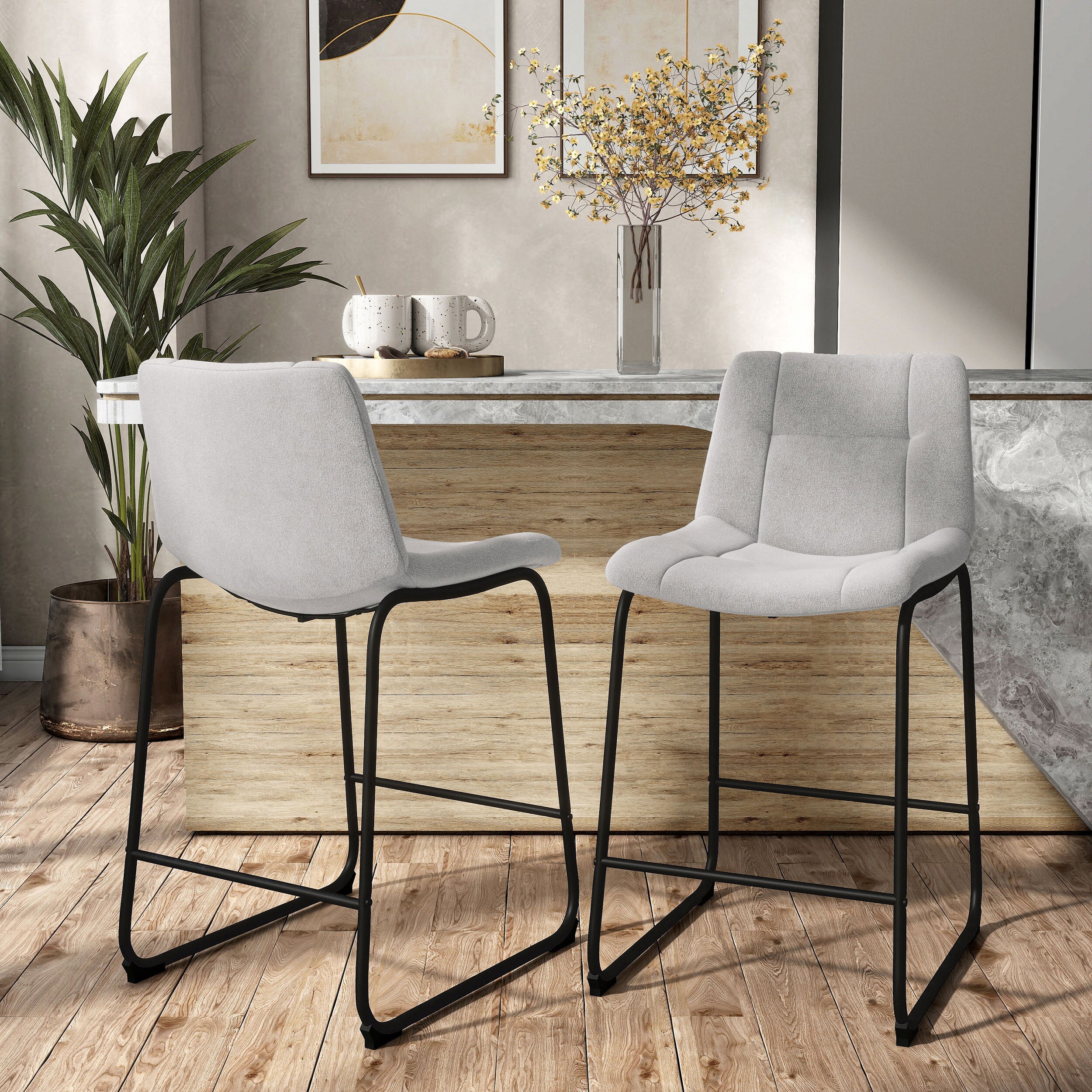 Furniture of America EC-3471LG-PC Dining-Chairs - View #4
