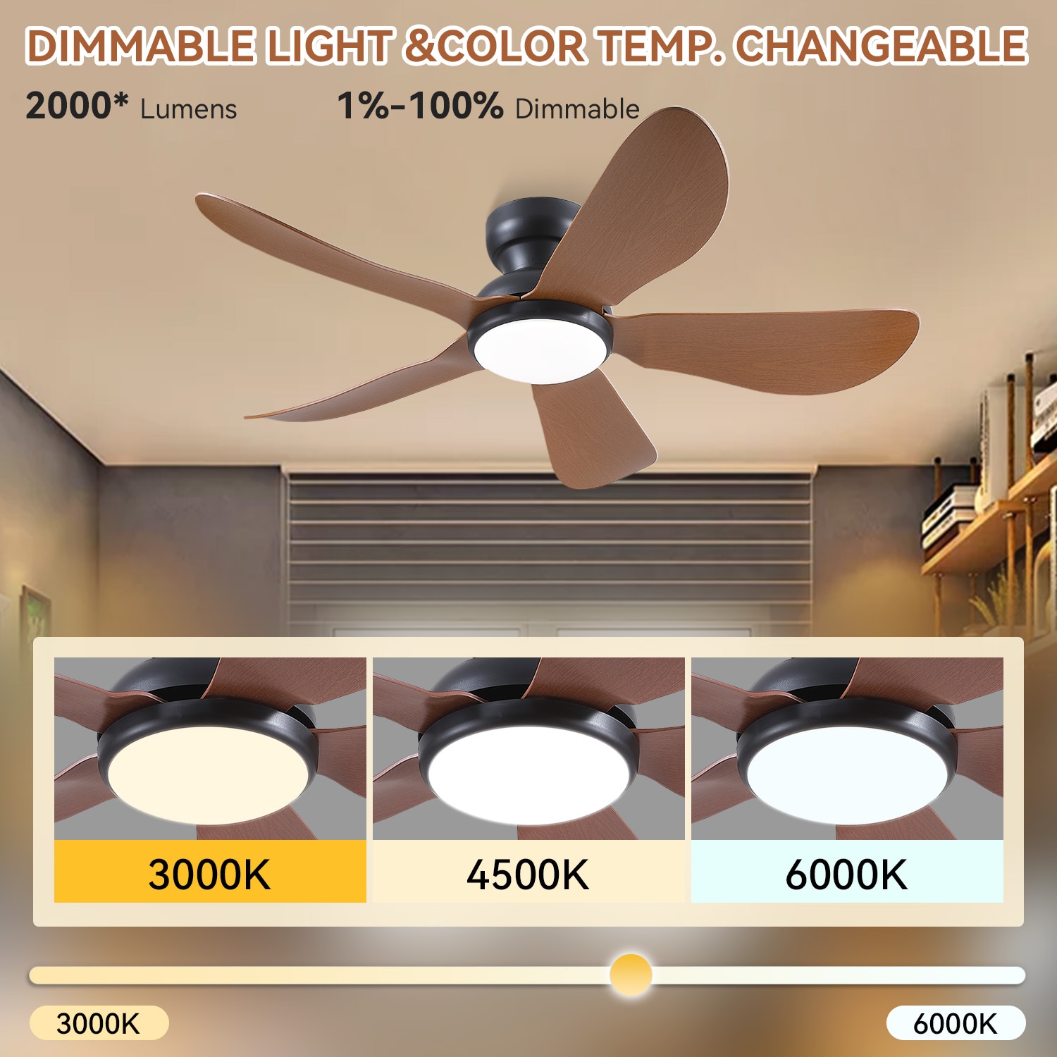 Kviflon LS8922-46BW Ceiling-Fans - View #3