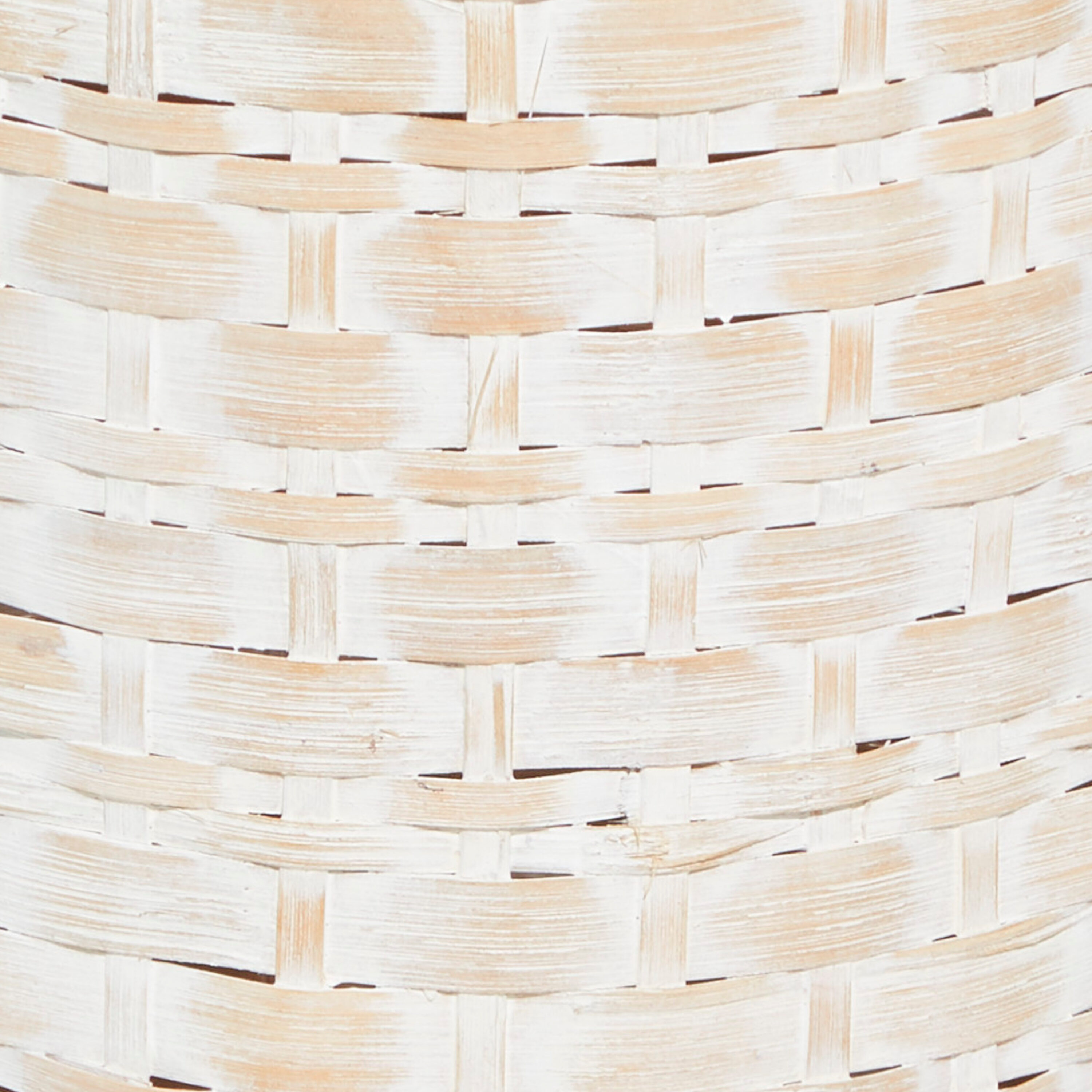 Bohemian Chic 30" White Woven Metal Floor Vase