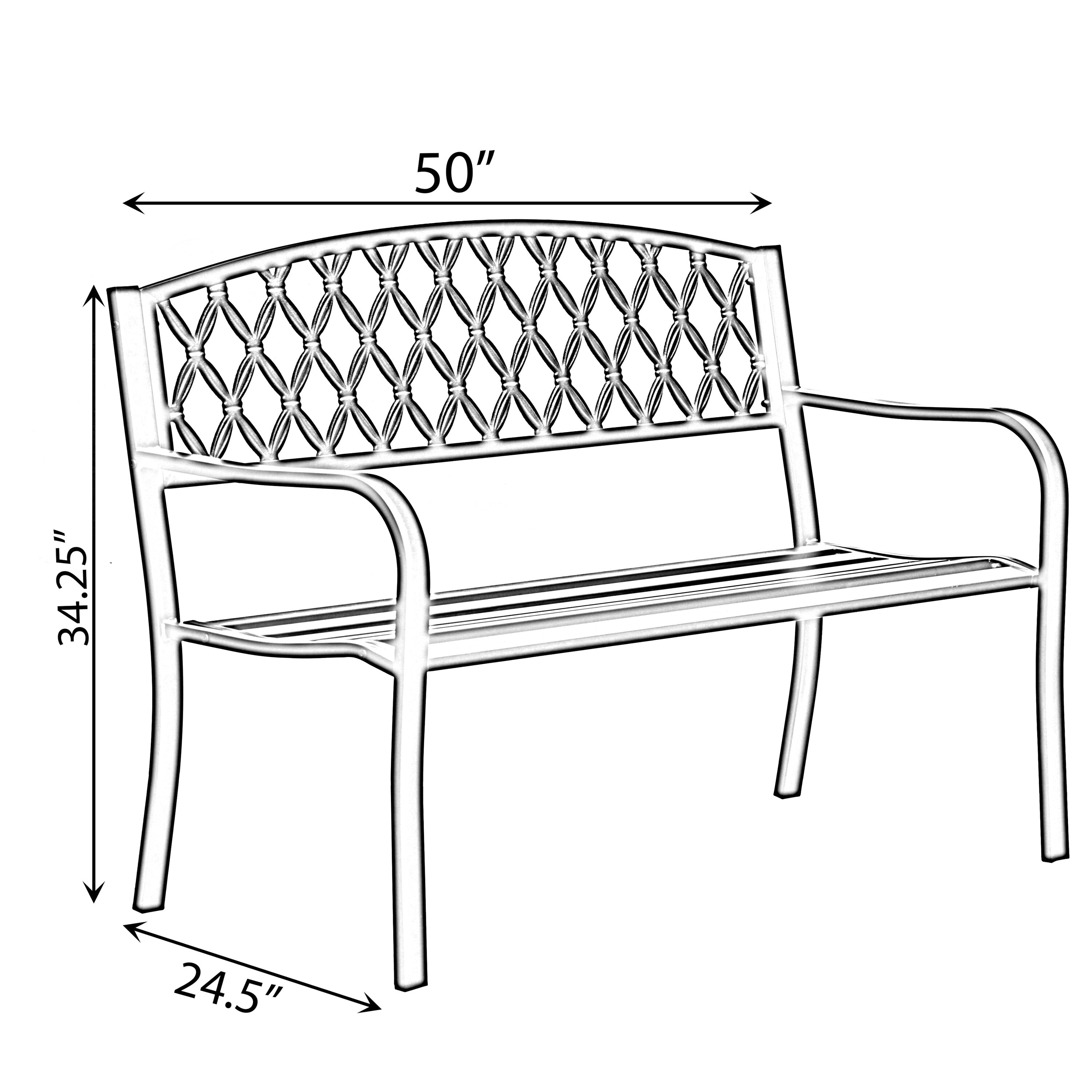 Gardenised QI004258 Commercial-Benches - View #3