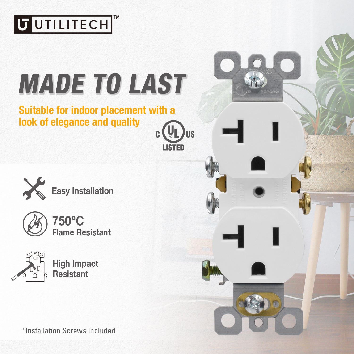 Utilitech 2002A-WH10 receptacles - View #5