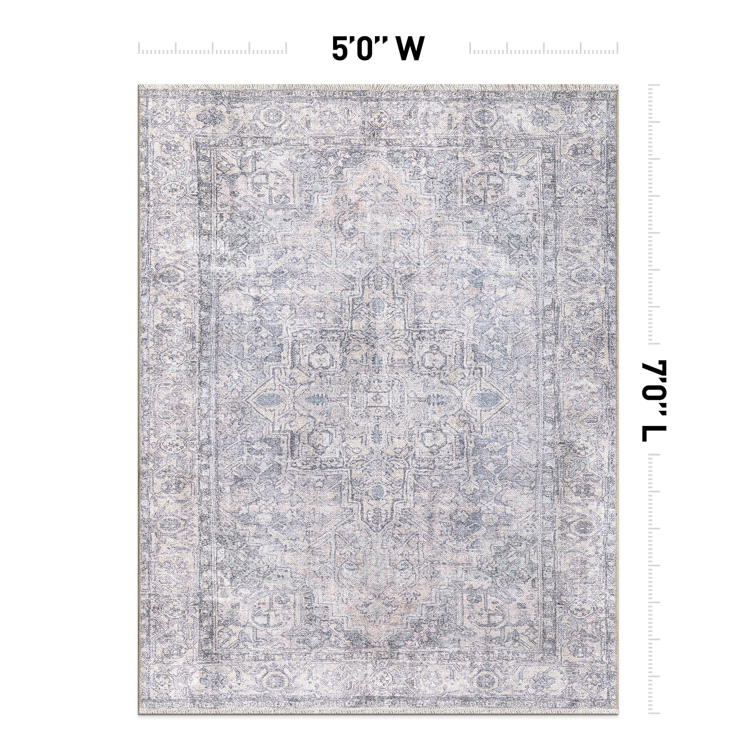 World Rug Gallery 6033BLUE5X7 rugs - View #6