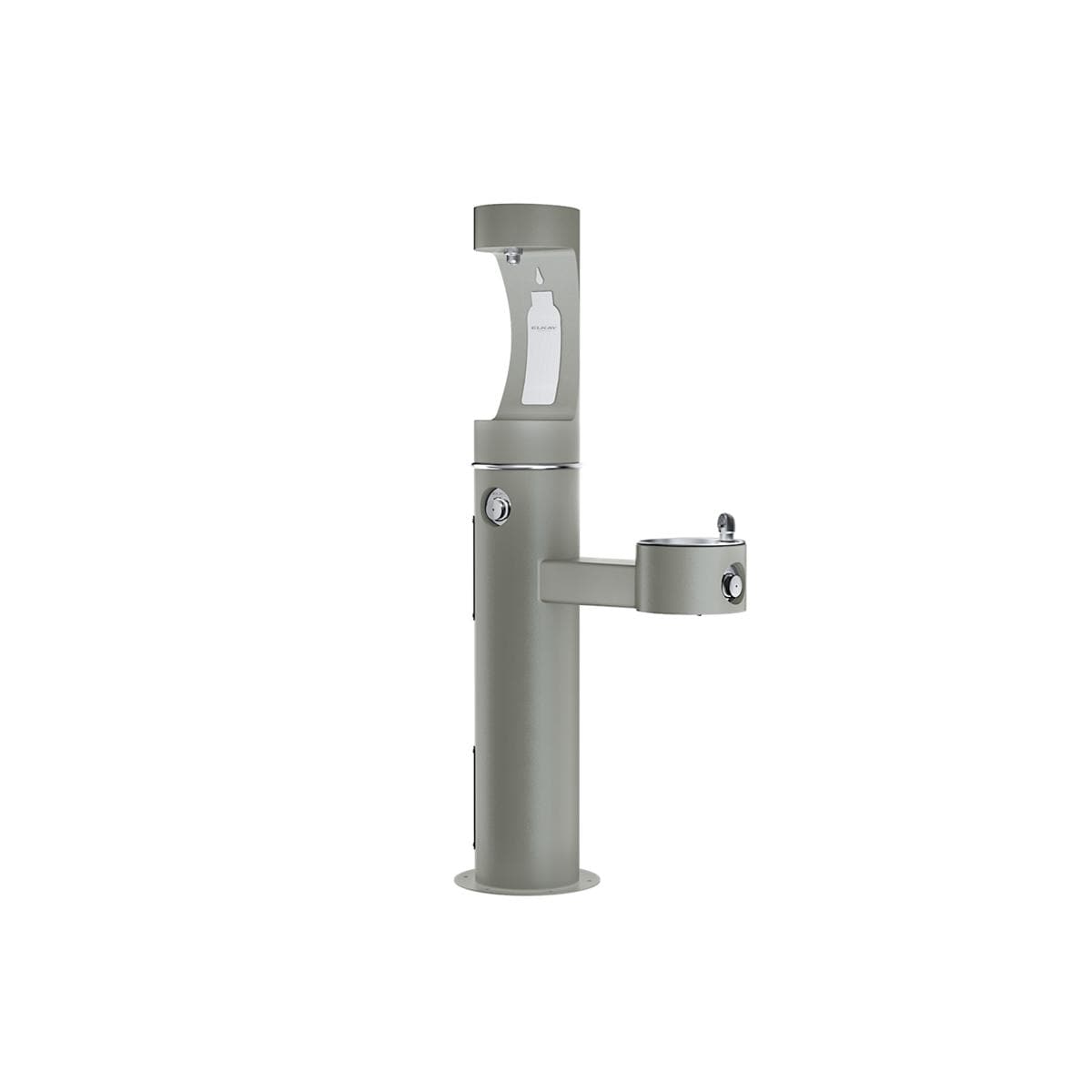 Elkay LK4420BF1UGRY Gray 2 -Basin Push button Freestanding Bottle filler/Drinking fountain