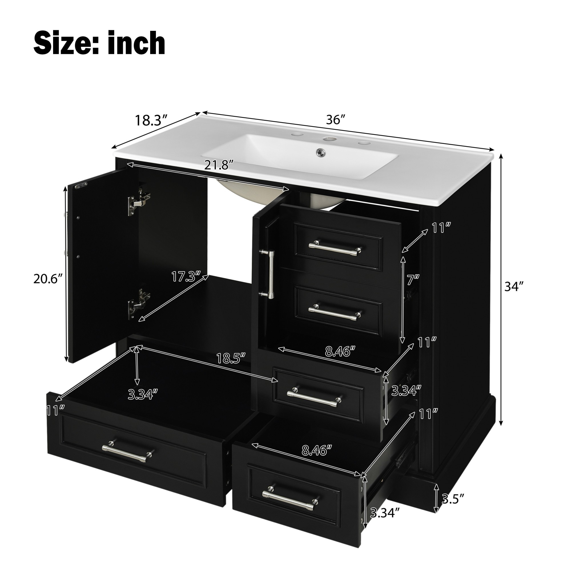 Dexmalle N729P251630B Bath-Vanity-Combo - View #4
