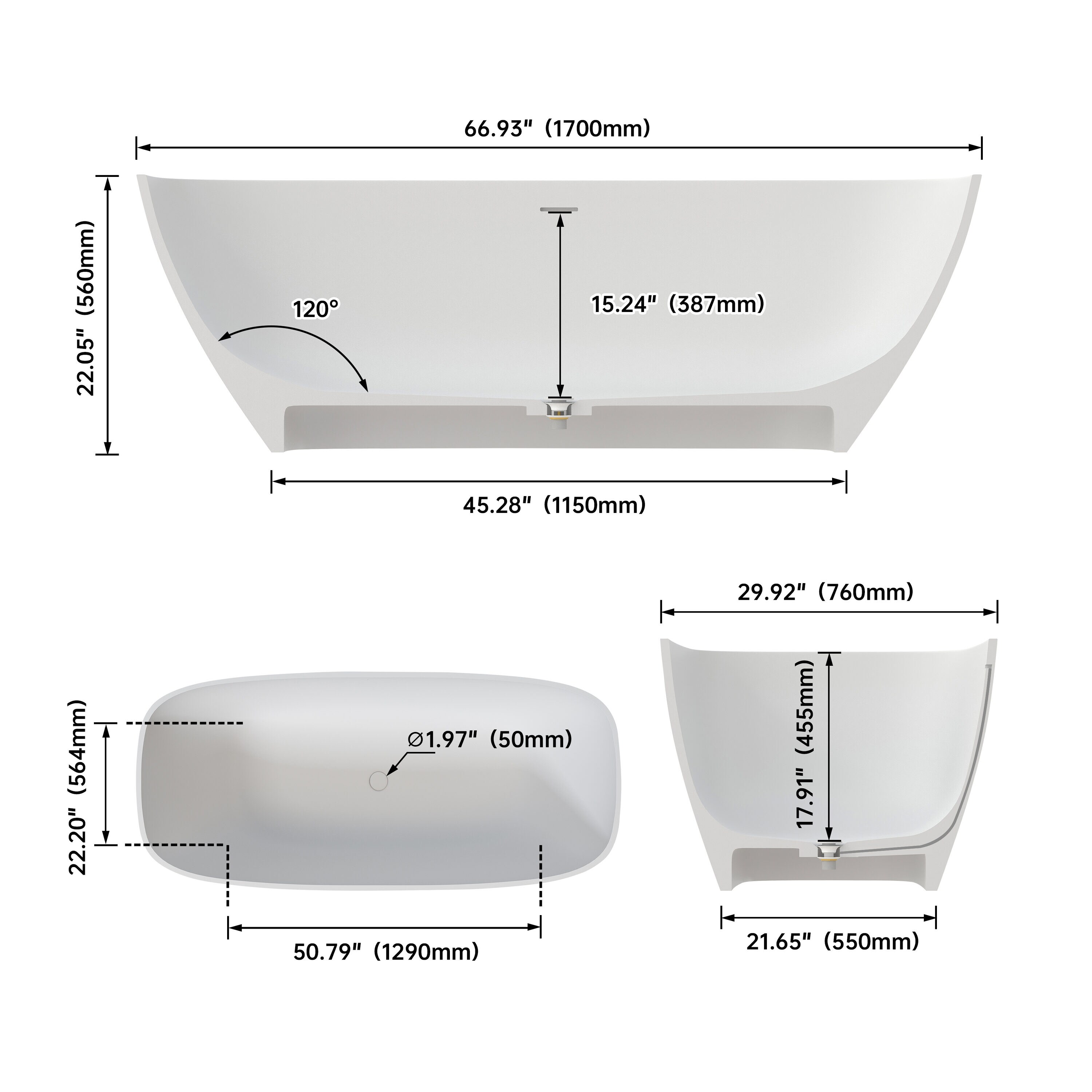 LUXEYARD DS-J-37853959 bathtubs - View #5
