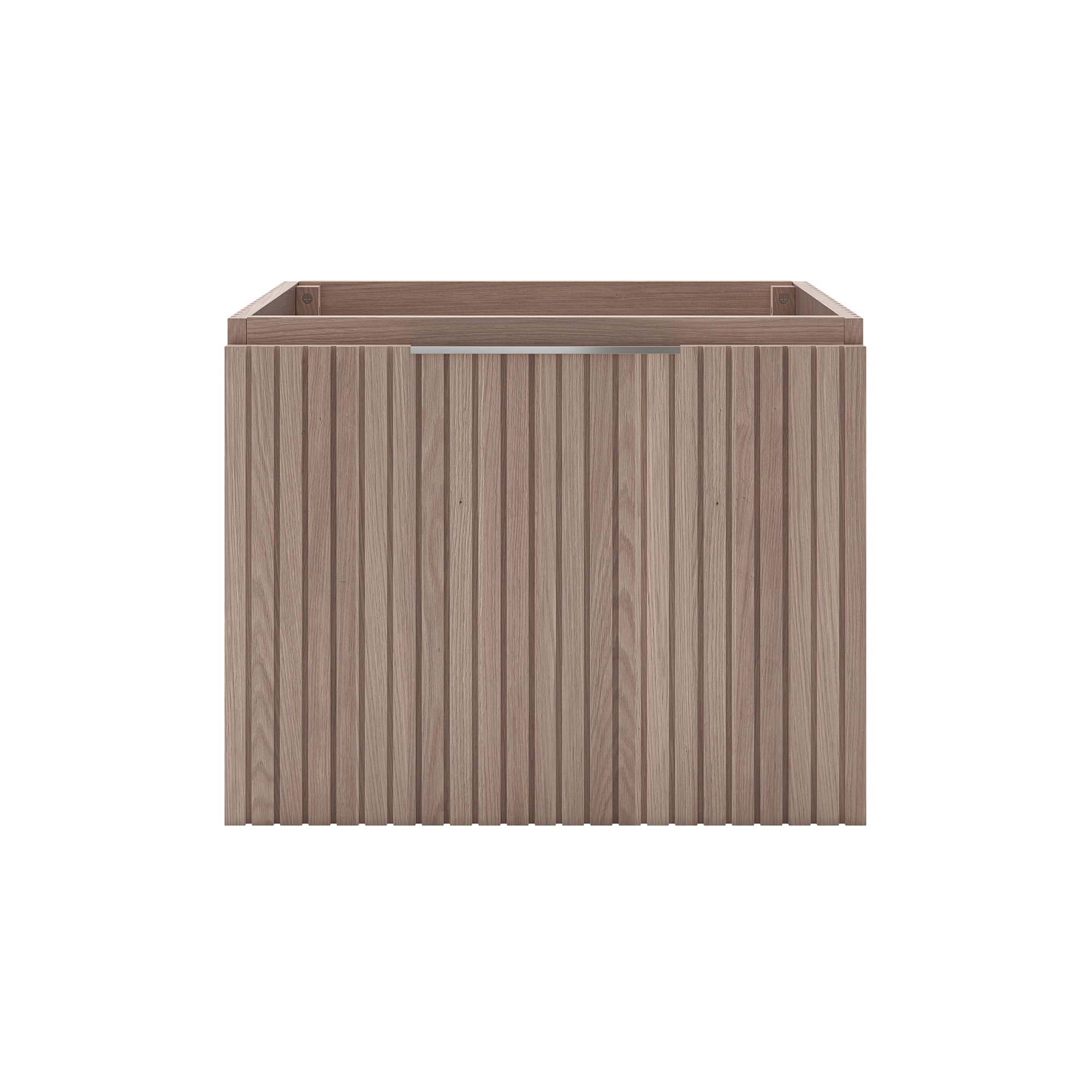 Fresca FCB4124OAK Elliot 24-in Vanilla Oak Floating Bathroom Vanity Base Cabinet without Top