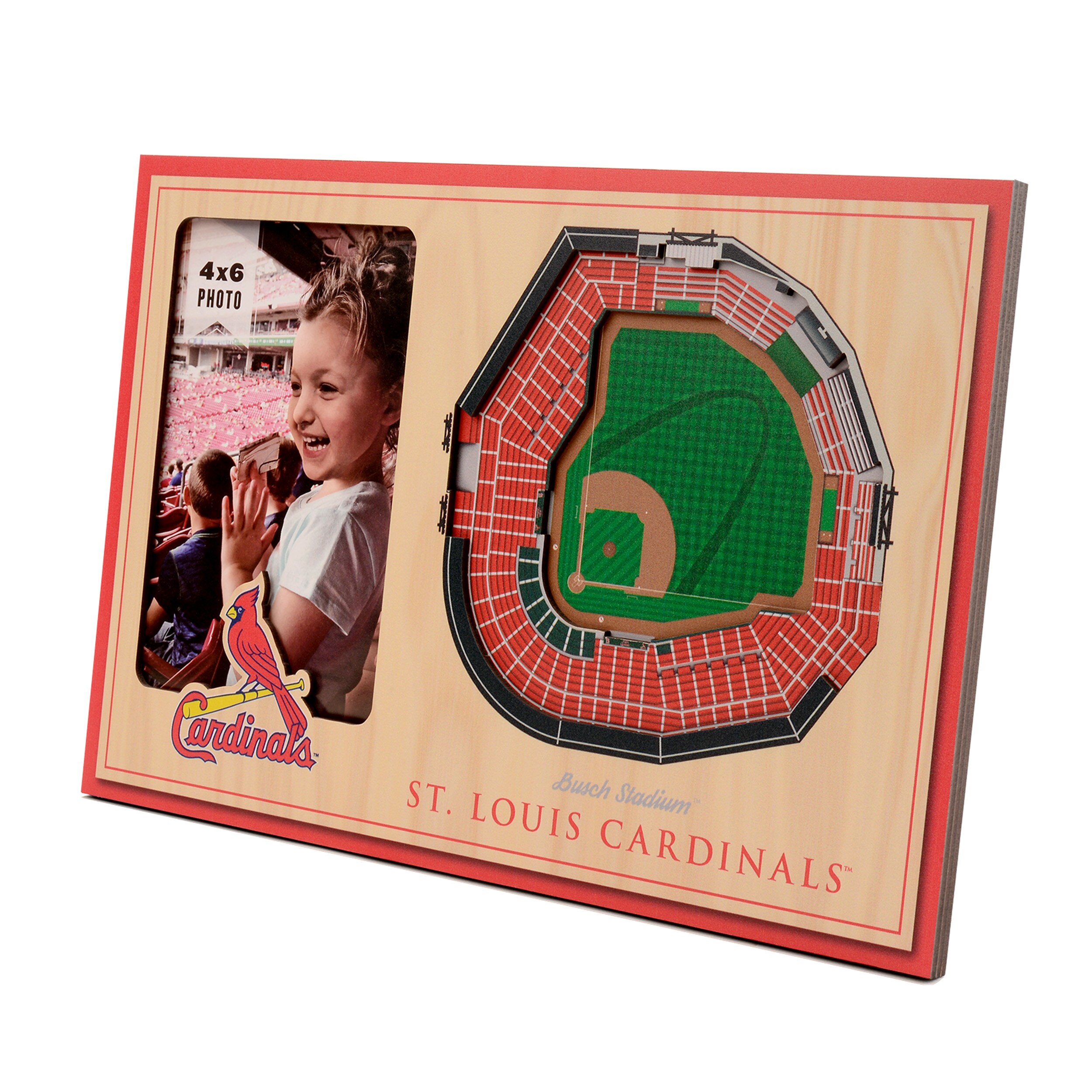 St. Louis Cardinals Poster Busch Stadium Print Mid Century 