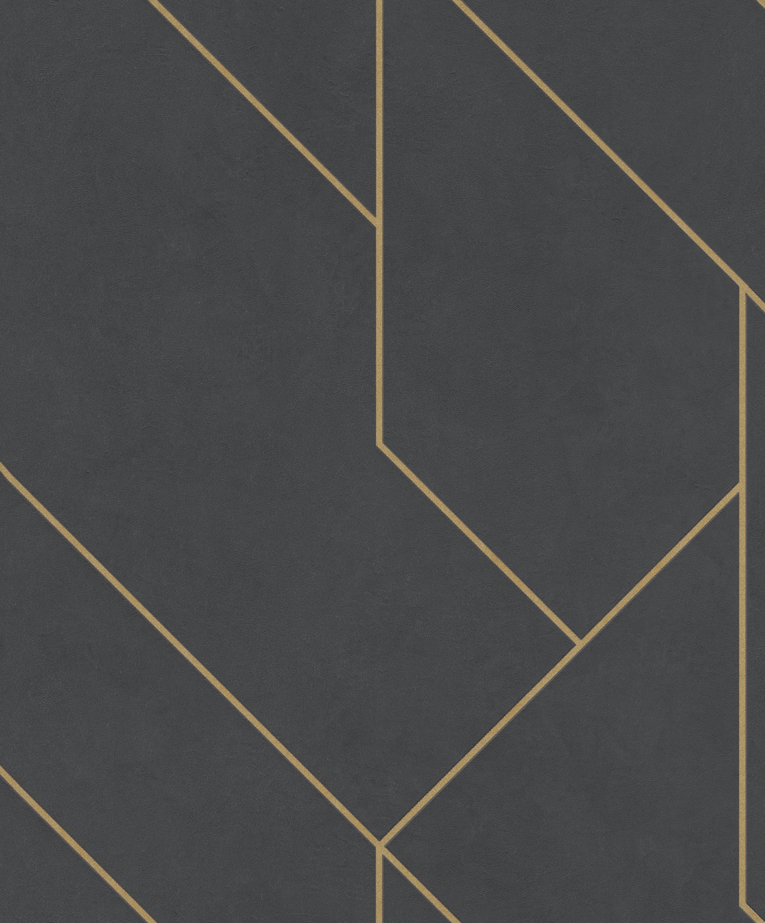 Advantage Pollock Black Gilded Geometric Wallpaper in the Wallpaper ...