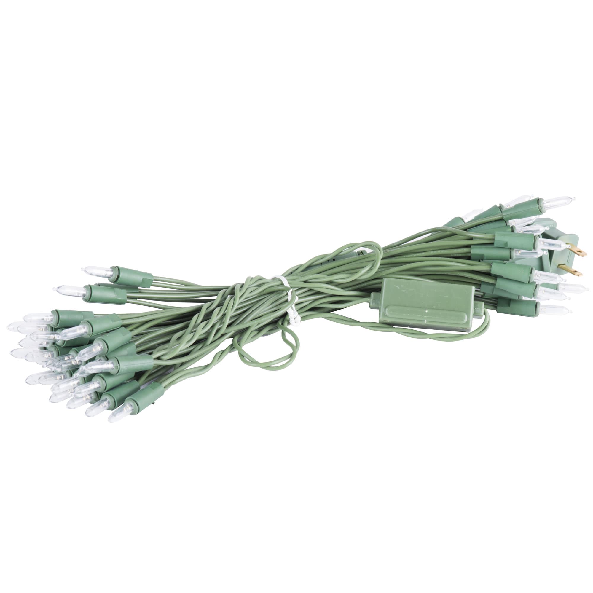 Vickerman X9GR501LED 50 -Count 37.5-ft White LED Plug-In Indoor Christmas String Lights