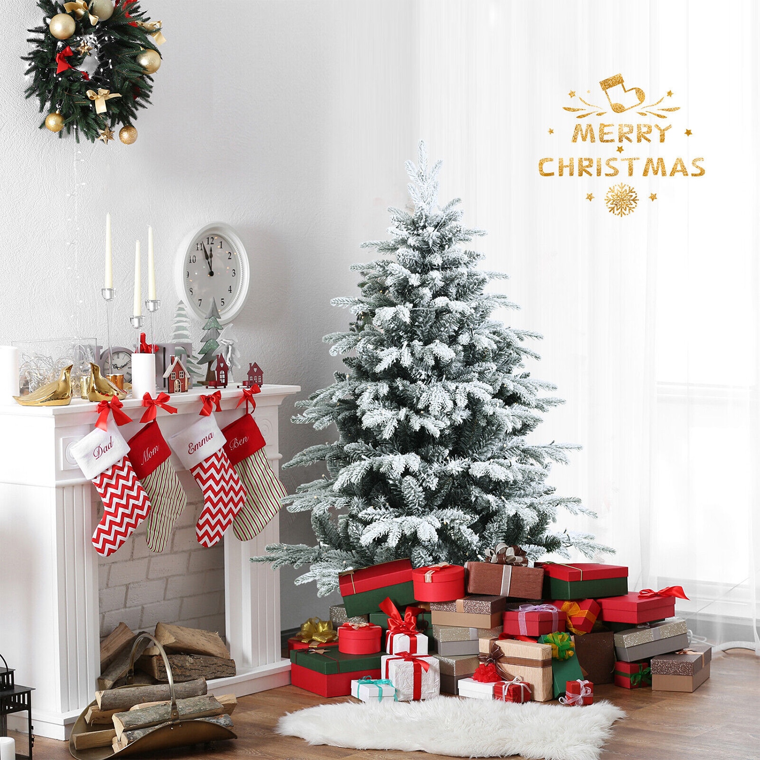 WELLFOR HYZ23568US Artificial-Christmas-Trees - View #7