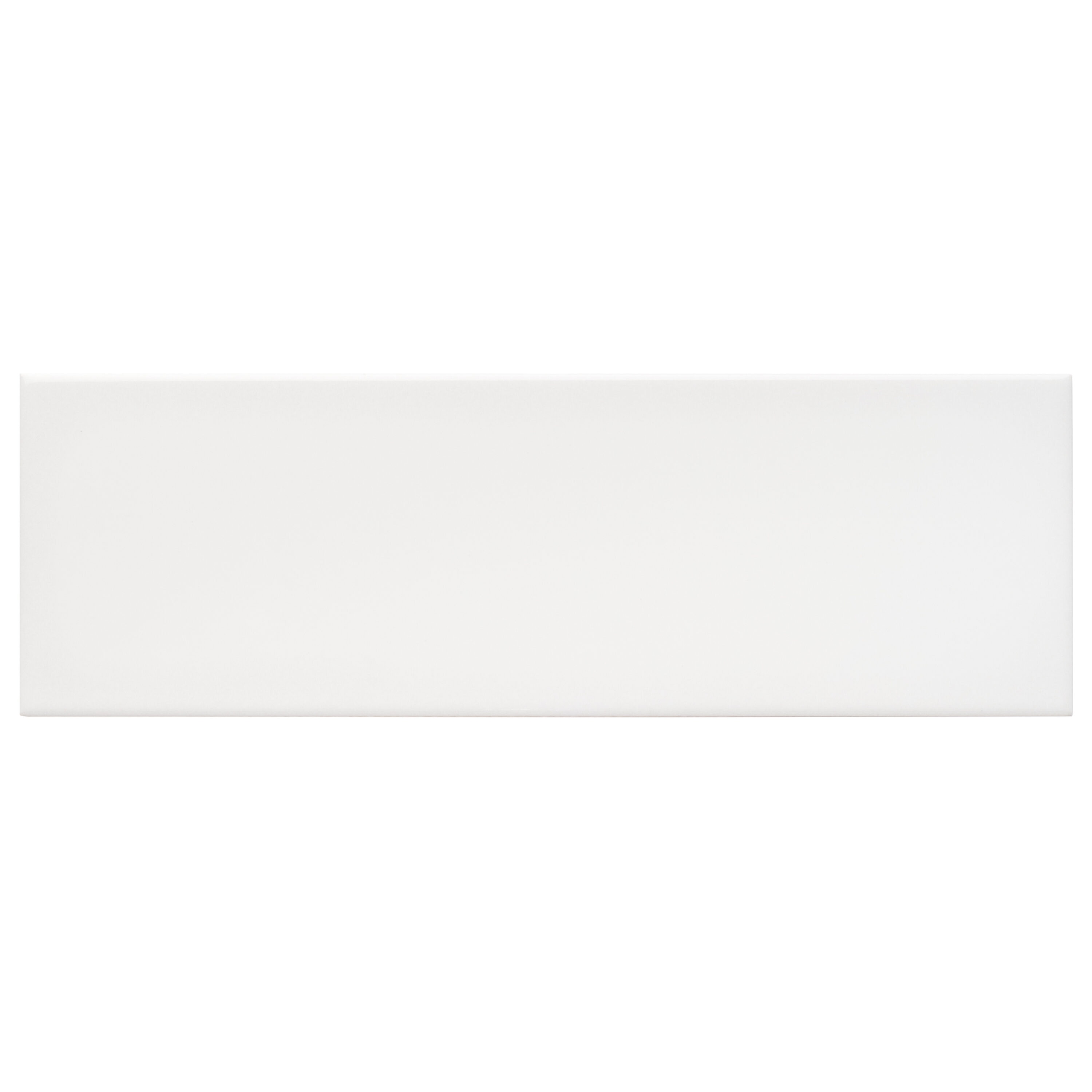 Artmore Tile EXT3RD106640 Sample- Abbey Road White 3-in x 6-in Polished Porcelain Subway Wall Tile
