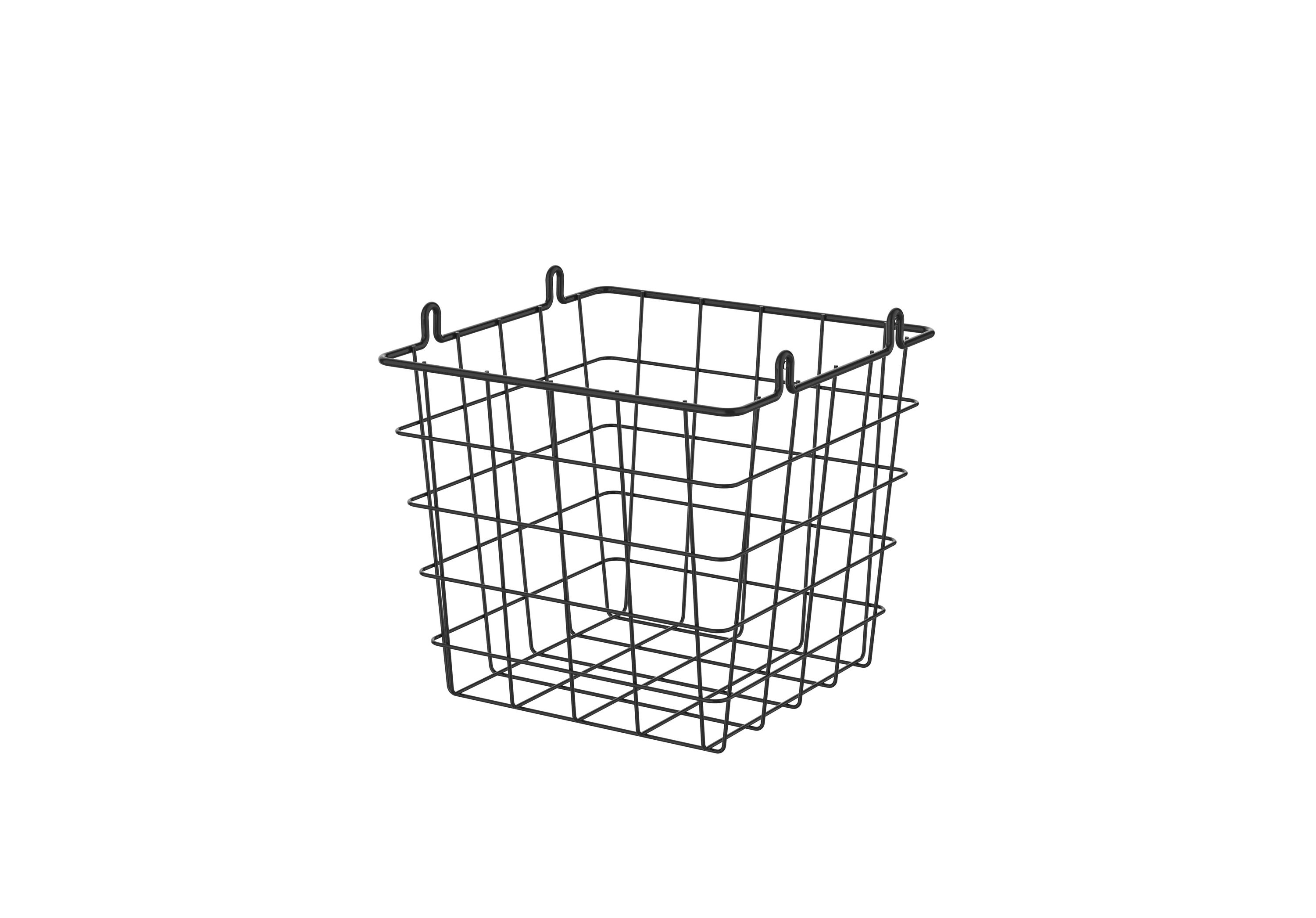 Oceanstar Oceanstar Stackable Metal Wire Storage Basket Set for Pantry,  Countertop, Kitchen or Bathroom – Black, Set of 3 in the Storage Bins &  Baskets department at