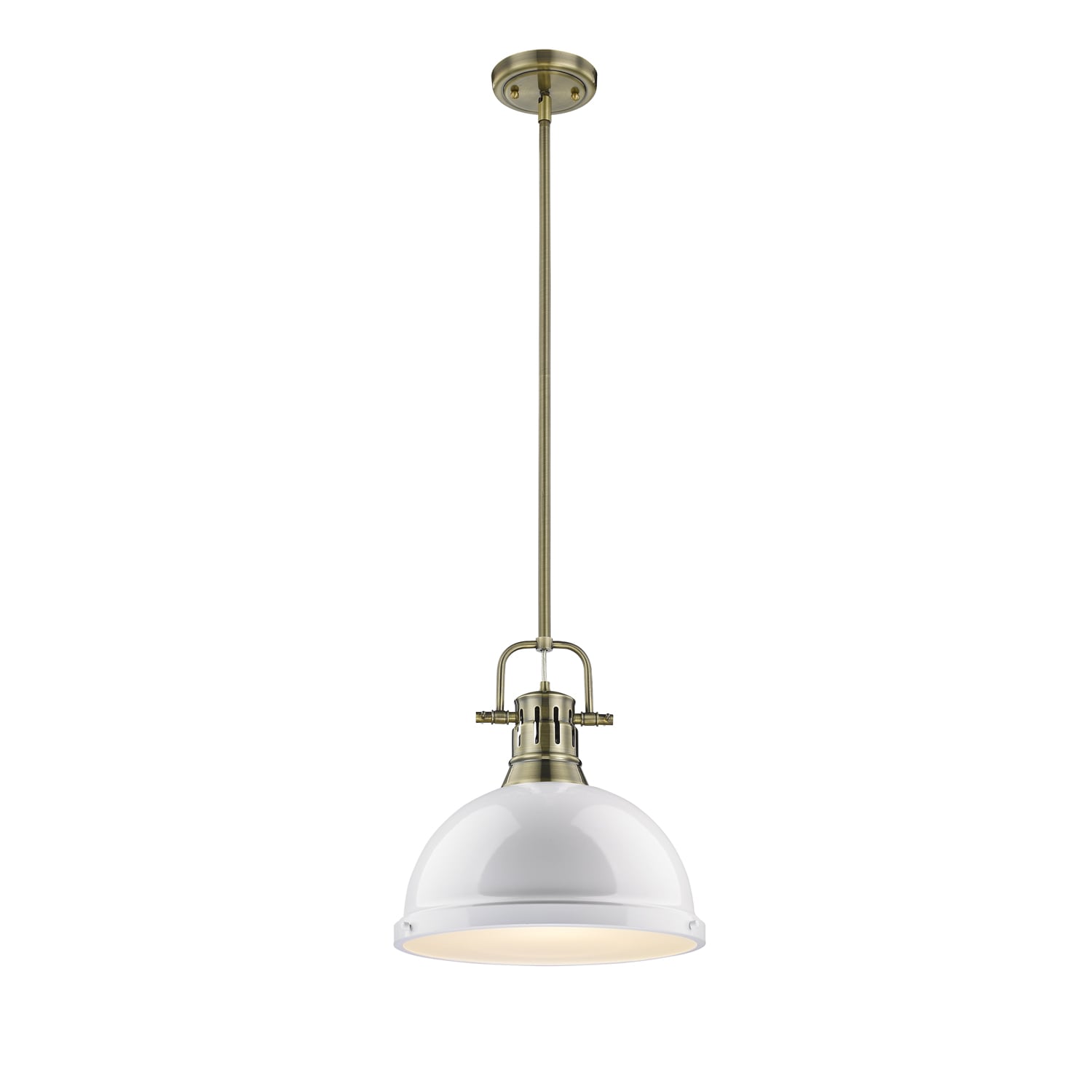 Golden Lighting 3604-L AB-WH Pendant-Lights - View #2