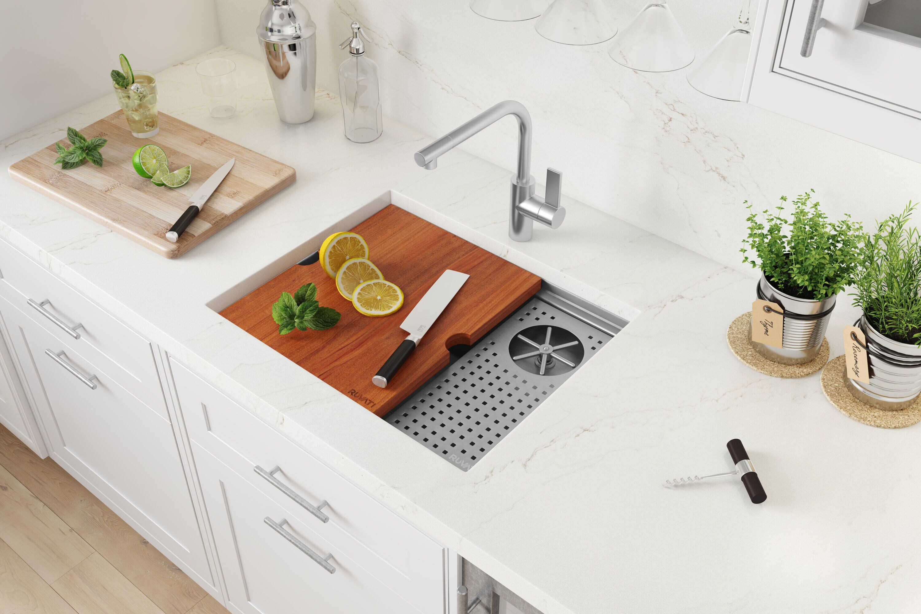 Ruvati RVH8542ST Bar-Prep-Sinks - View #4