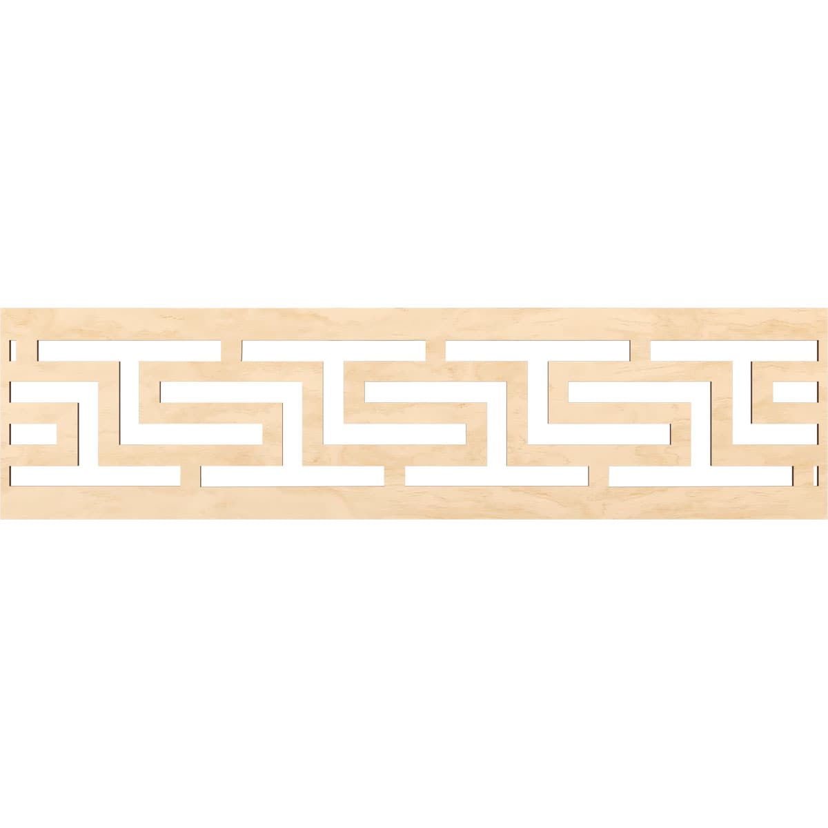 Ekena Millwork MLDA12X47TULBI Tulum Fretwork Flat Trim 12-in x 3.92-ft Birch Brown Unfinished 2156204 Pierced Wall Panel Moulding