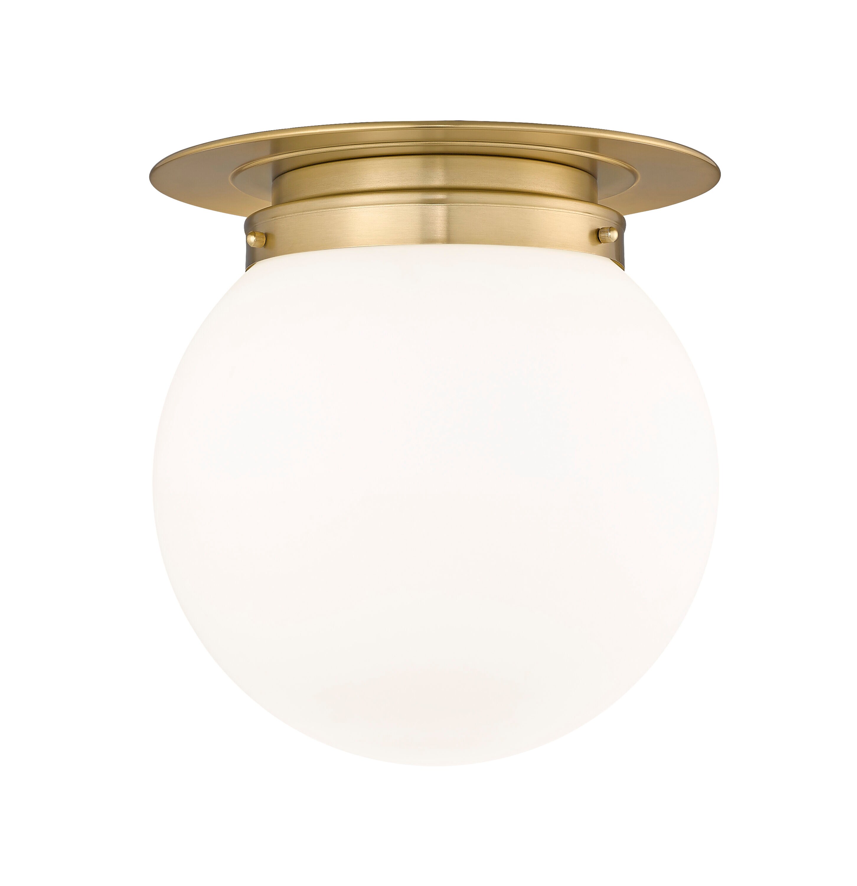 Z-Lite 7505F13-HBR Calhoun 1 -Light 13-in Brass Flush Mount Light