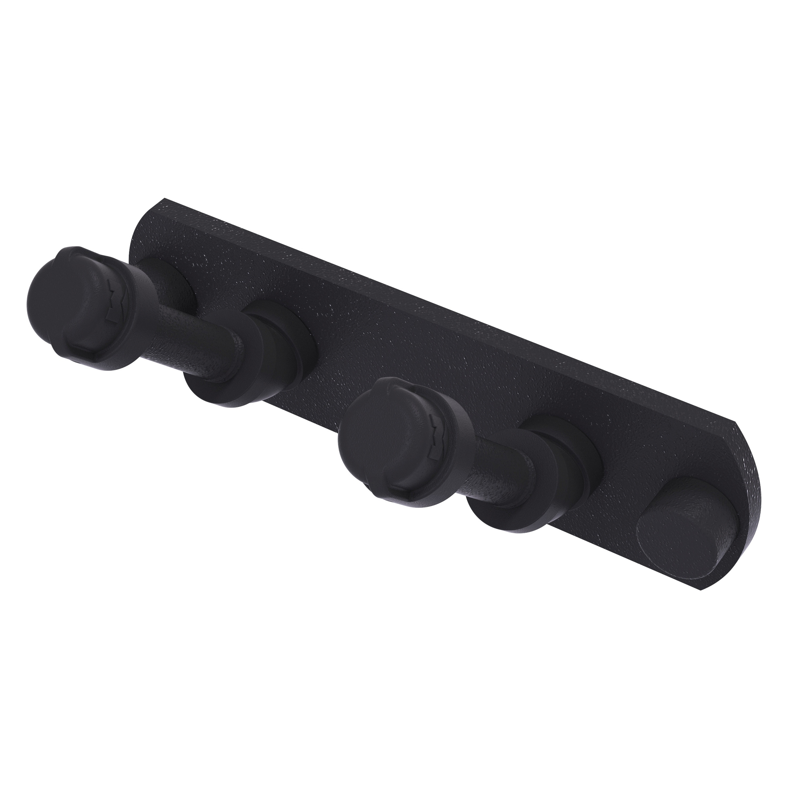 Allied Brass P-300-HK-2-BKM Pipeline Matte Black Double -Hook Wall mount Towel Hook