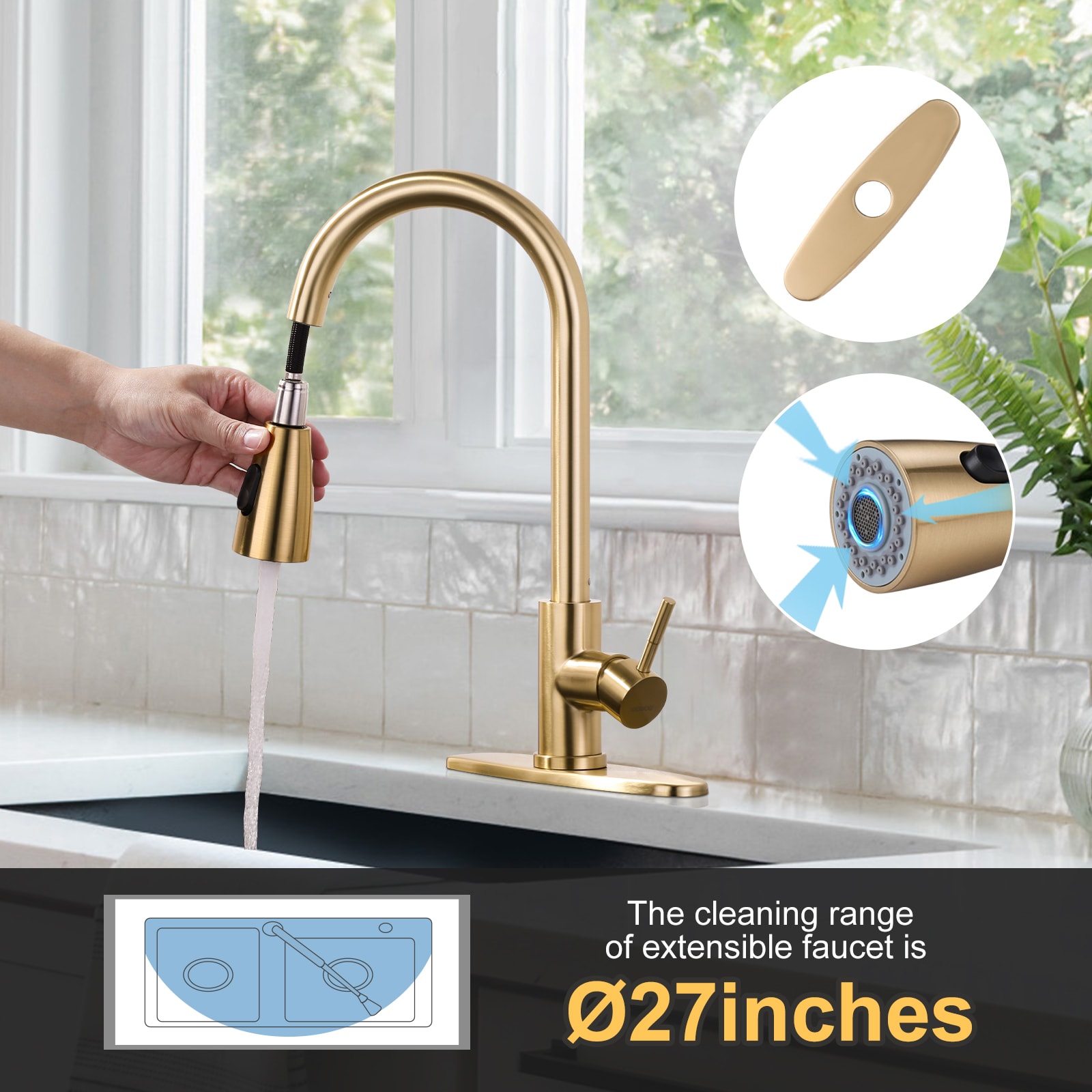 WOWOW 2310301G-AMUS Kitchen-Faucets - View #6